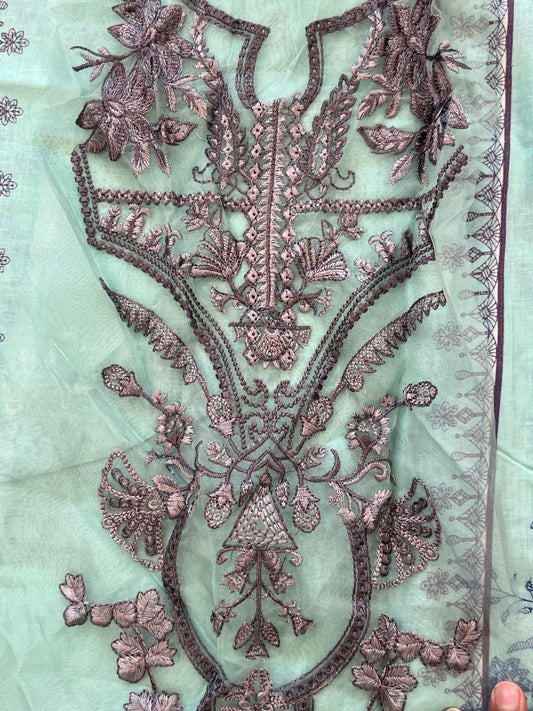 JADE COTTON EMBROIDERY PATCH SUIT 8