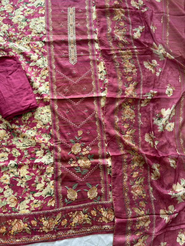 TAKHT LAWN EMBROIDERY SUIT 1