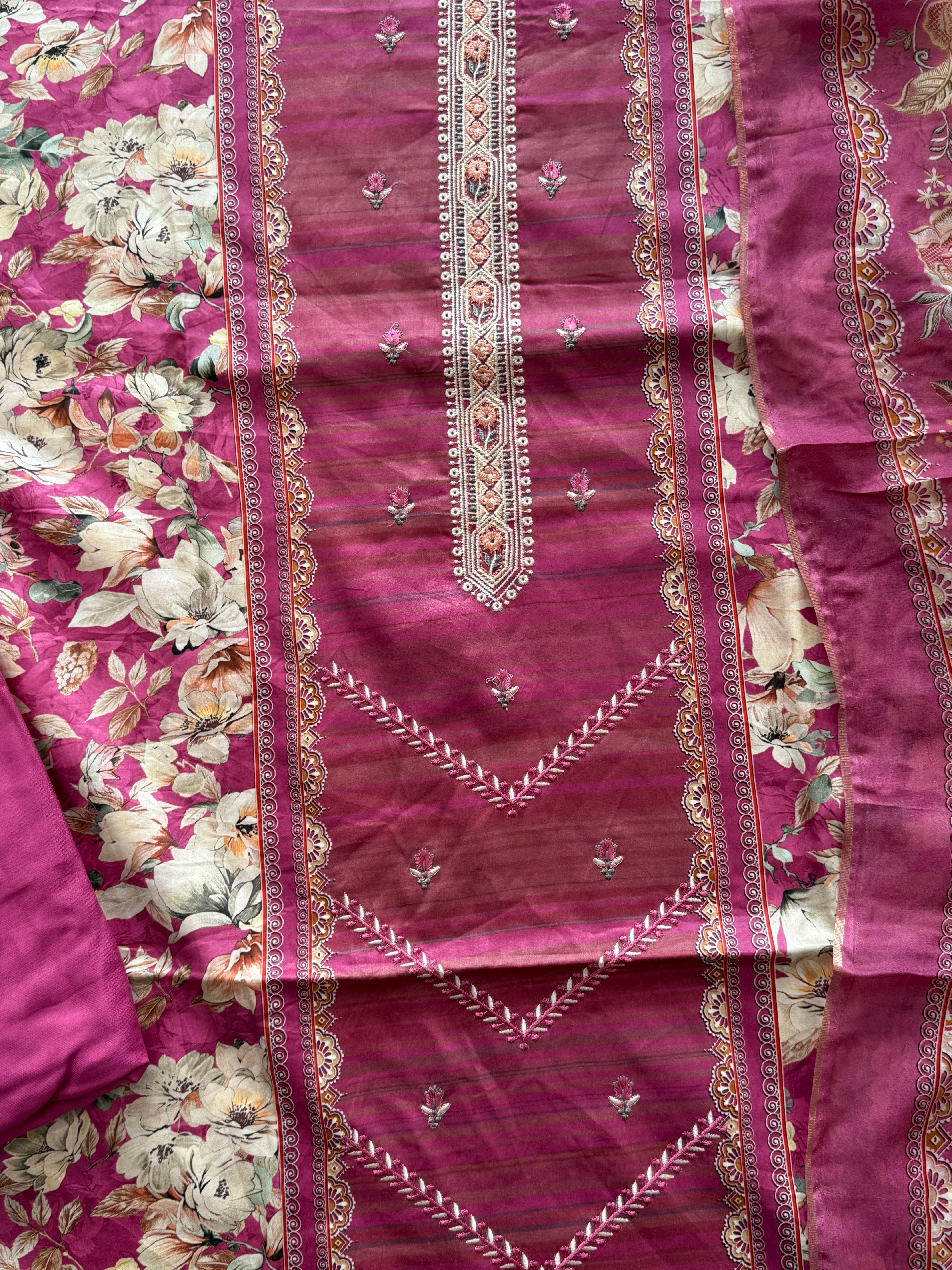 TAKHT LAWN EMBROIDERY SUIT 1 Q
