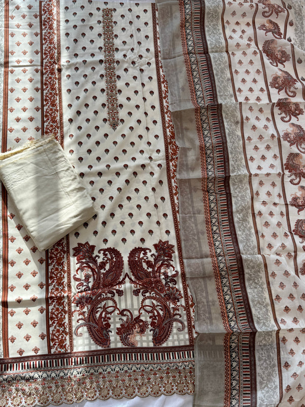 PAISELY LAWN EMBROIDERY SUIT 4 Q