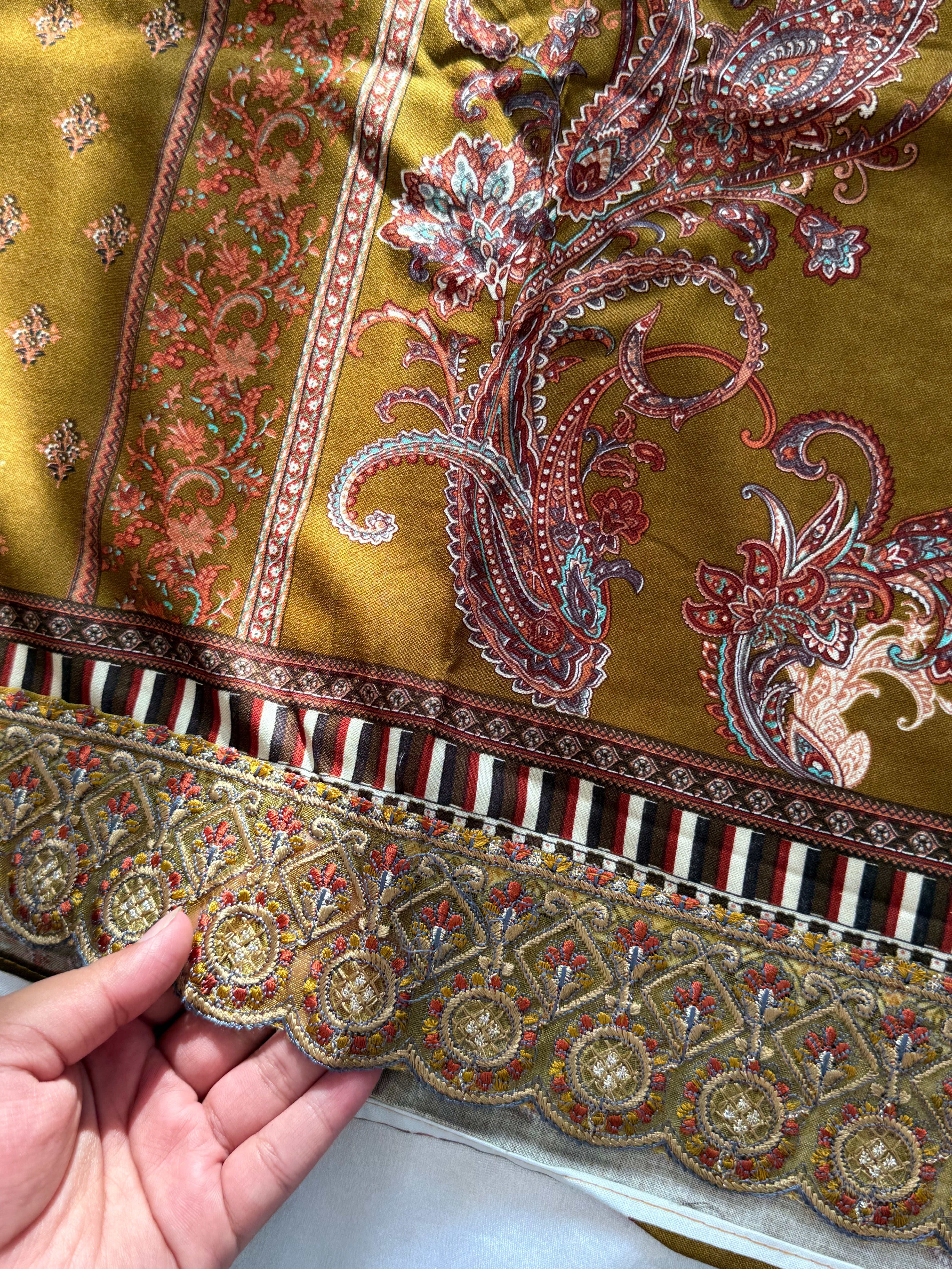 PAISELY LAWN EMBROIDERY SUIT 3 R.