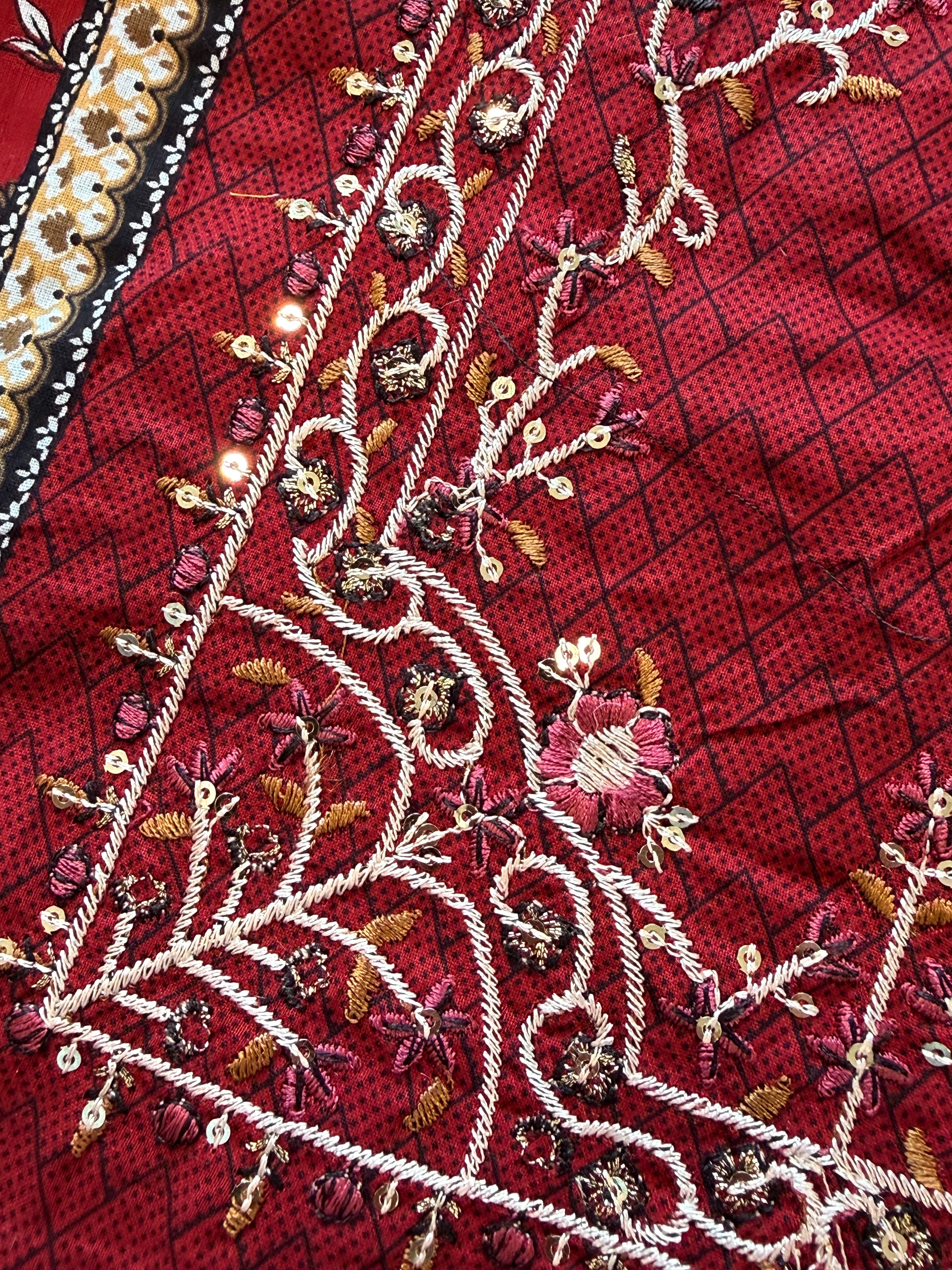 HARSHA MAROON READYMADE SUIT