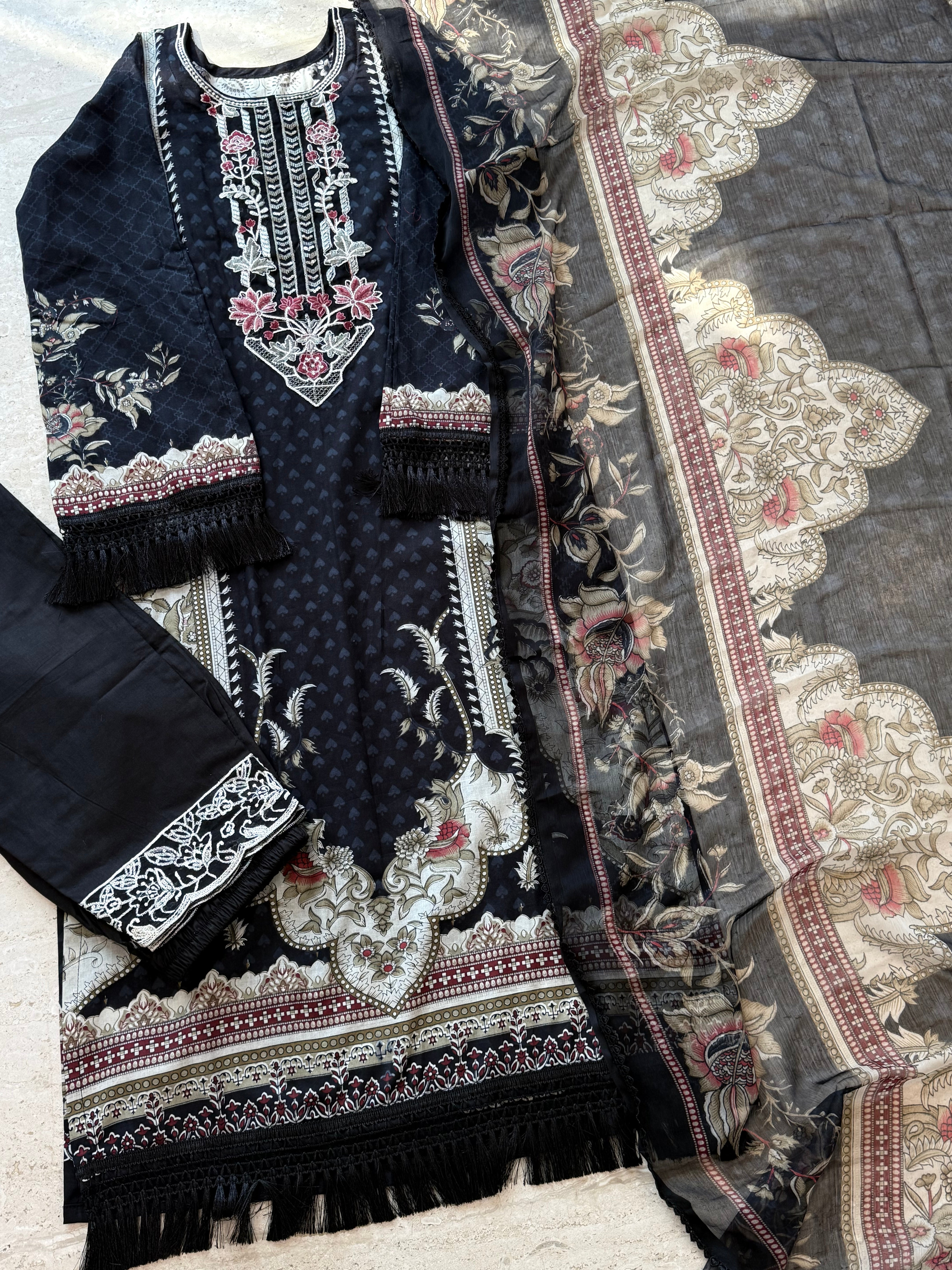 HARSHA BLACK READYMADE SUIT