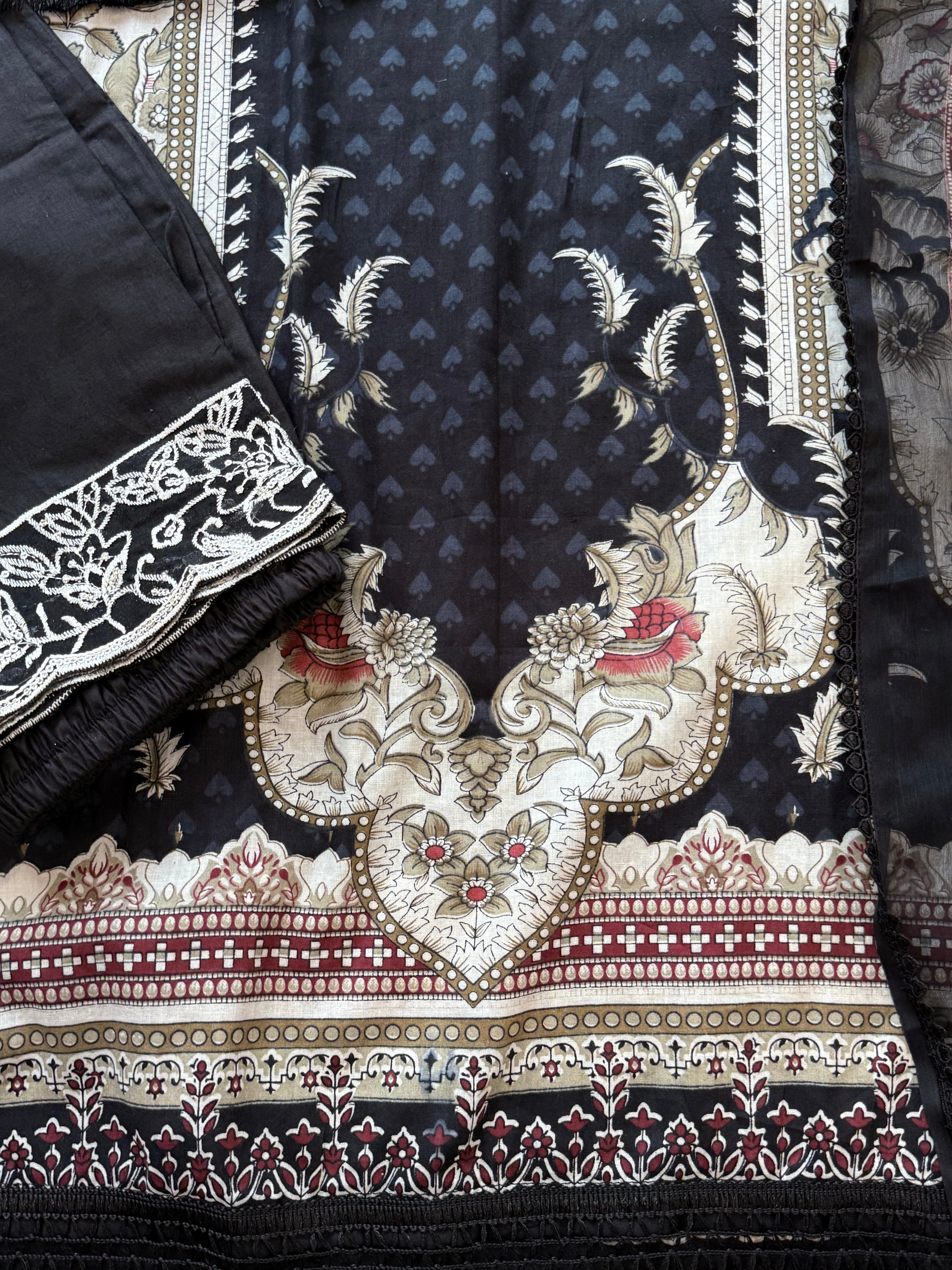 HARSHA BLACK READYMADE SUIT