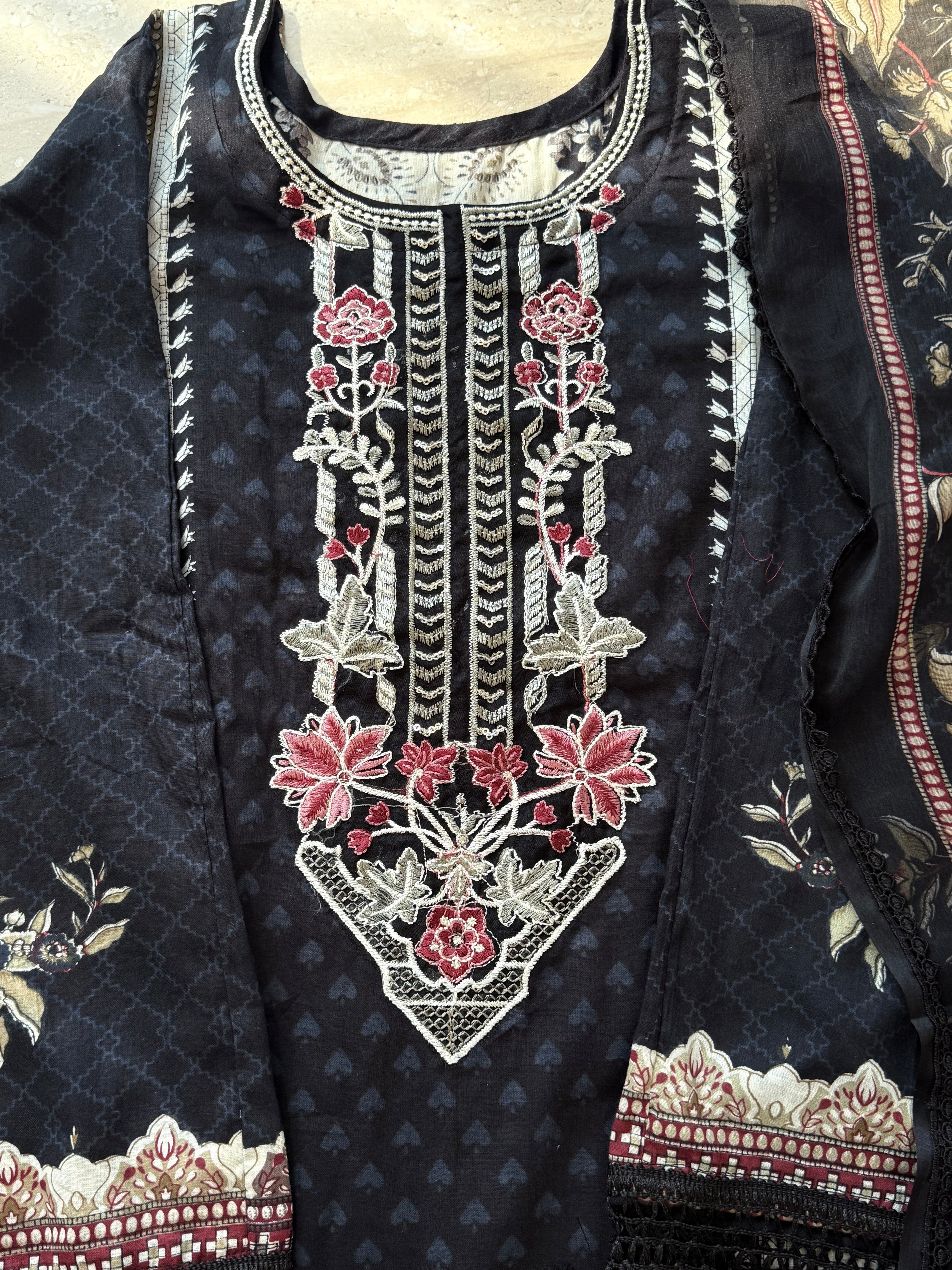 HARSHA BLACK READYMADE SUIT