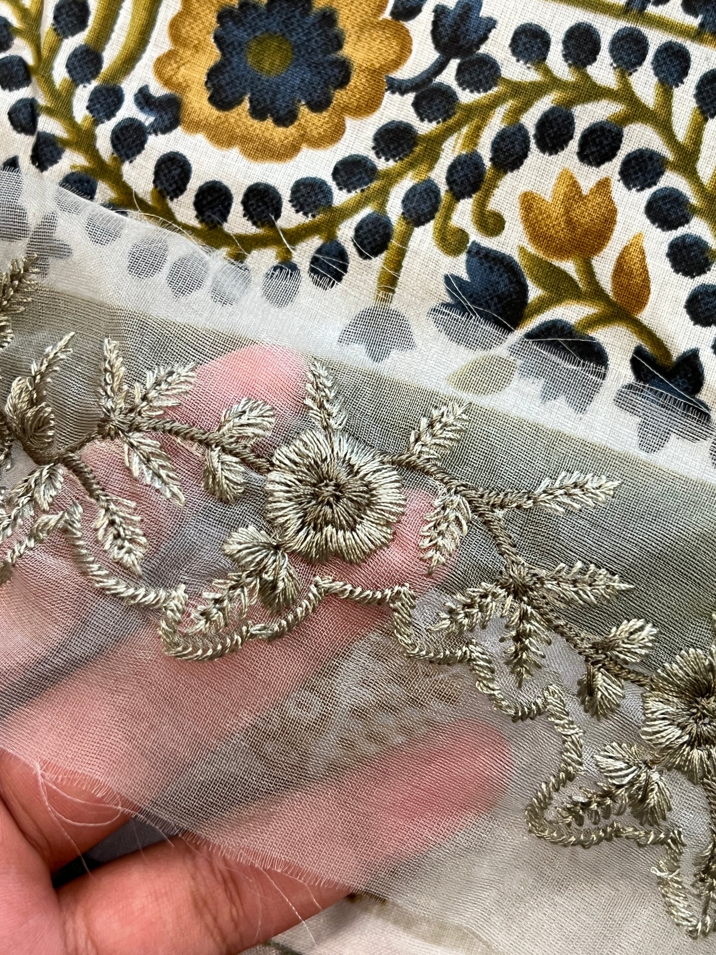 HARSHA BISCUIT COTTON PATCH SUIT