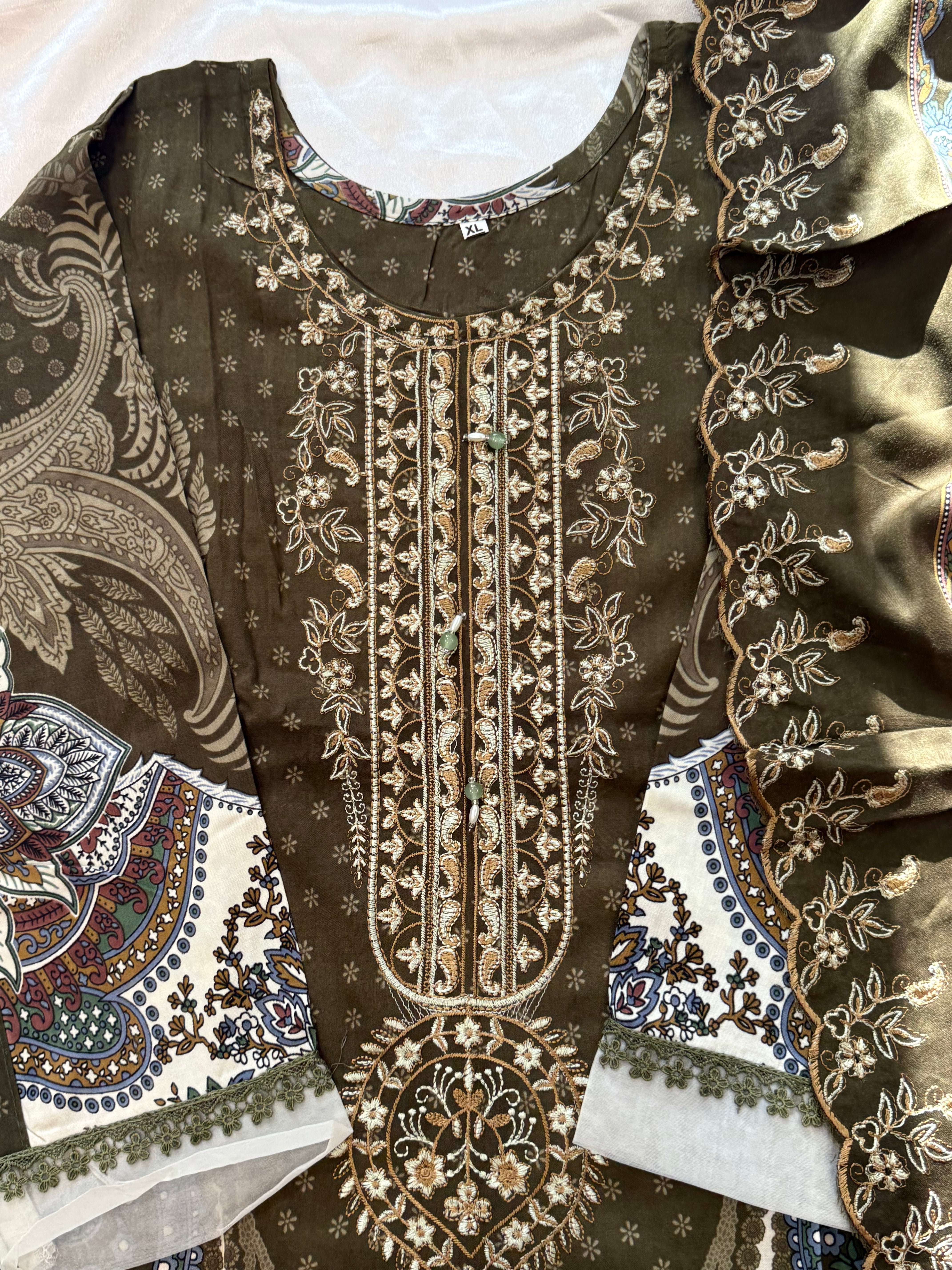 BINSAEED LAWN READYMADE SUIT 4 Q