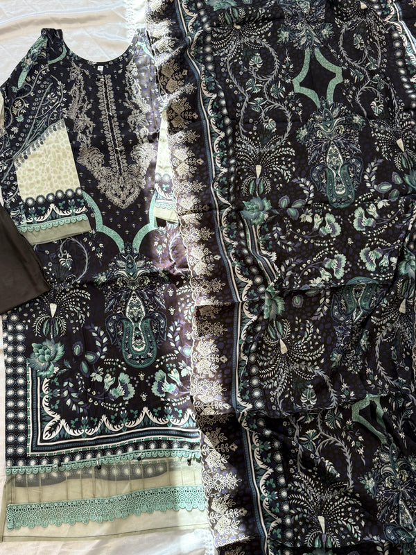 BINSAEED LAWN READYMADE SUIT 5 Q