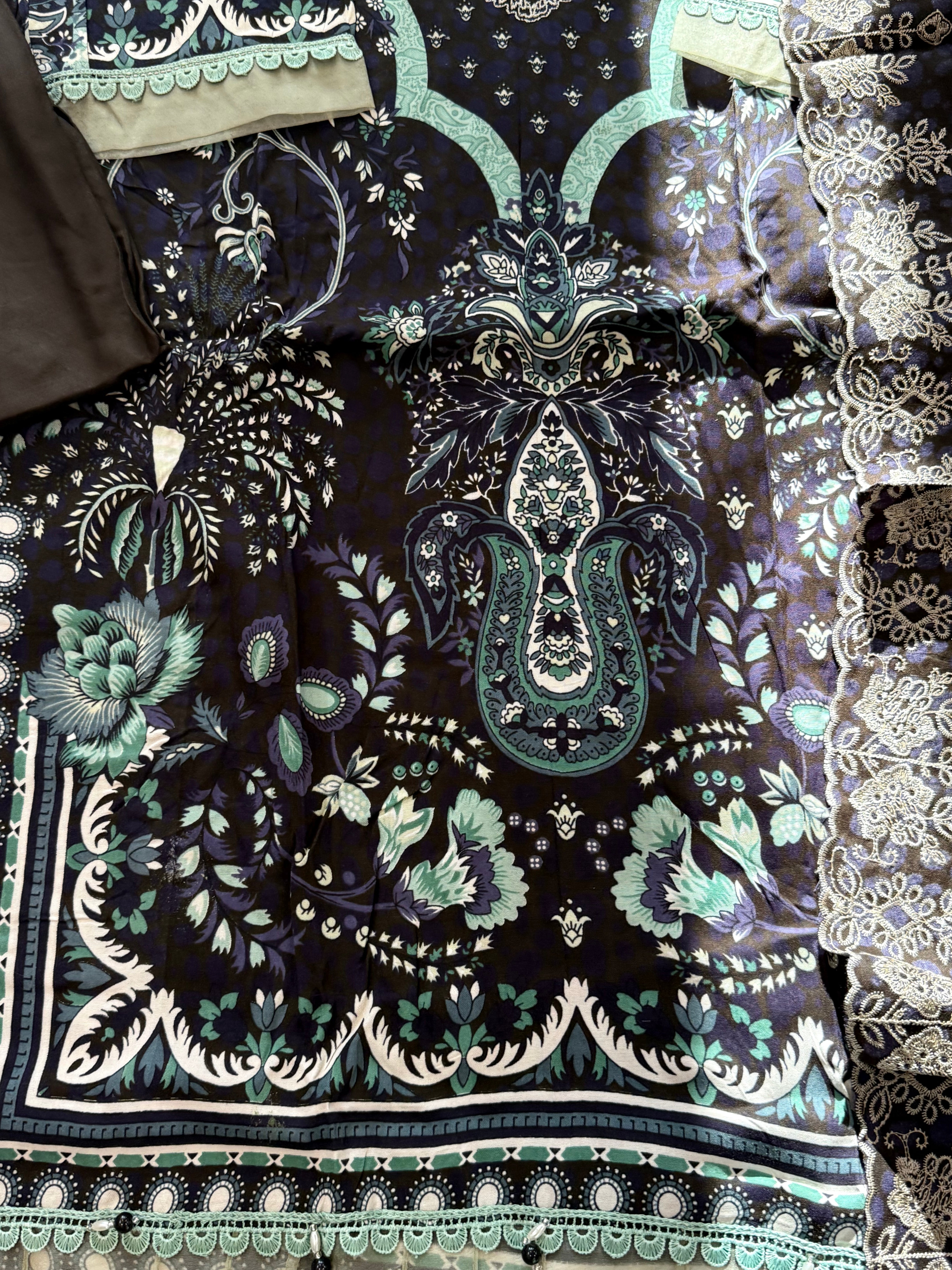 BINSAEED LAWN READYMADE SUIT 5 Q