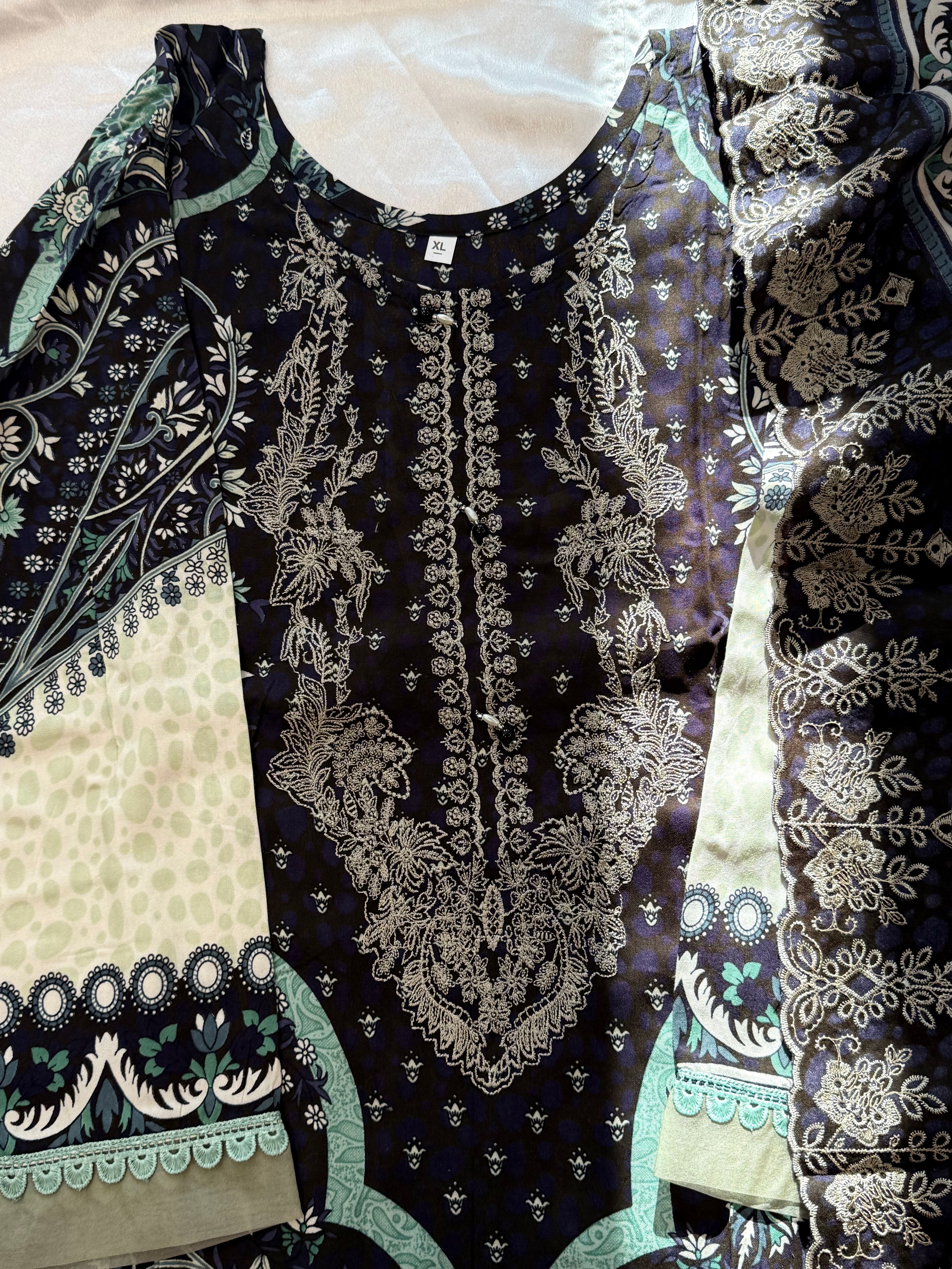 BINSAEED LAWN READYMADE SUIT 5 Q