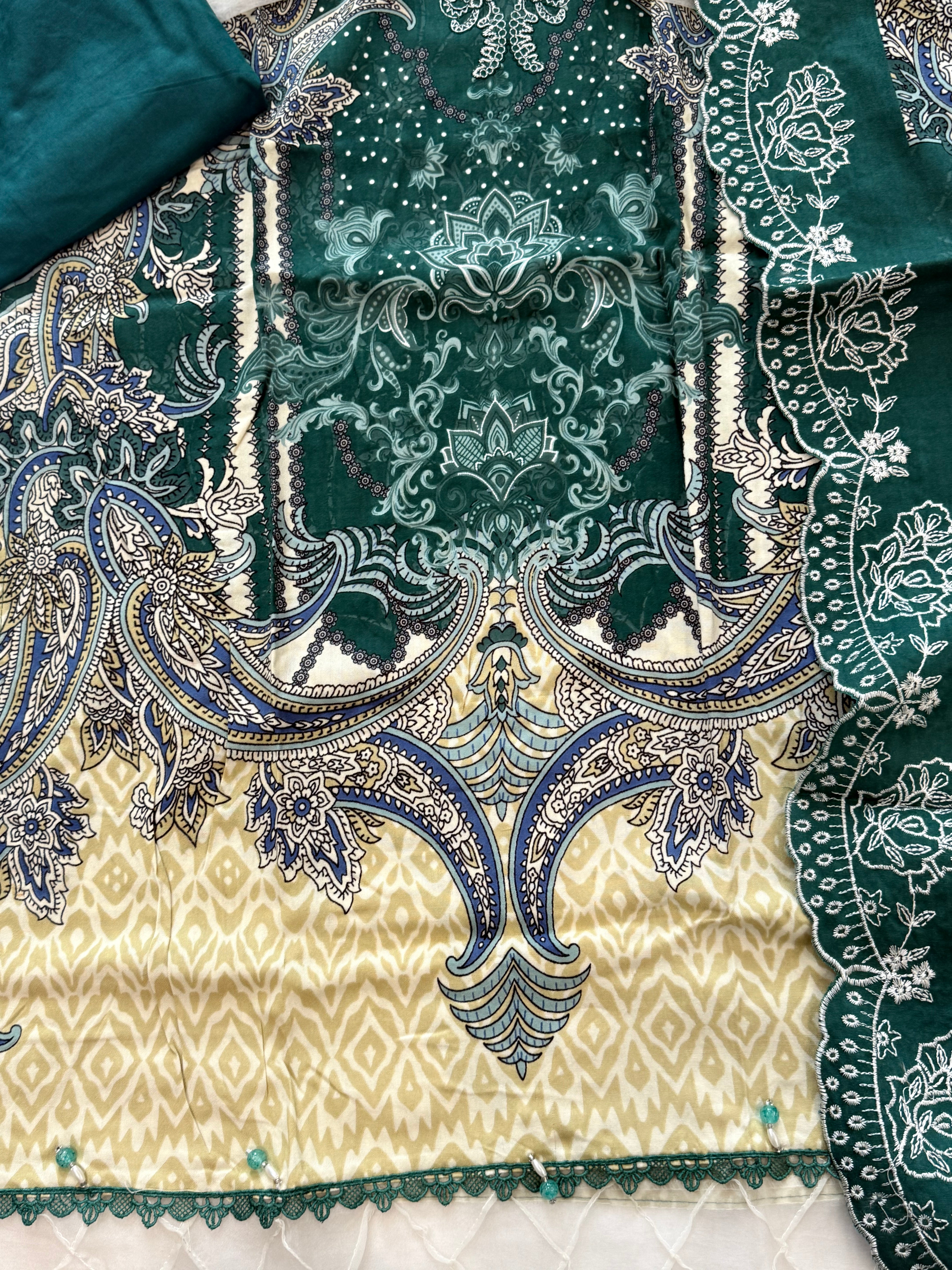 BINSAEED LAWN READYMADE SUIT 2 Q