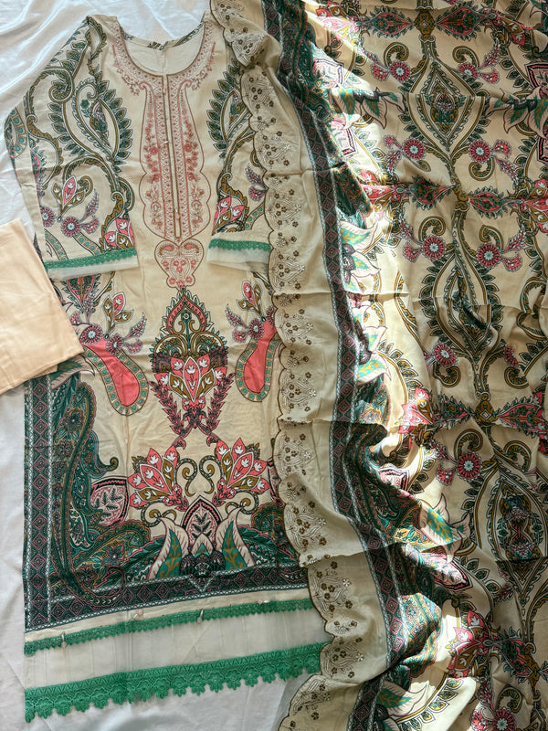 BINSAEED LAWN READYMADE SUIT 6 Q