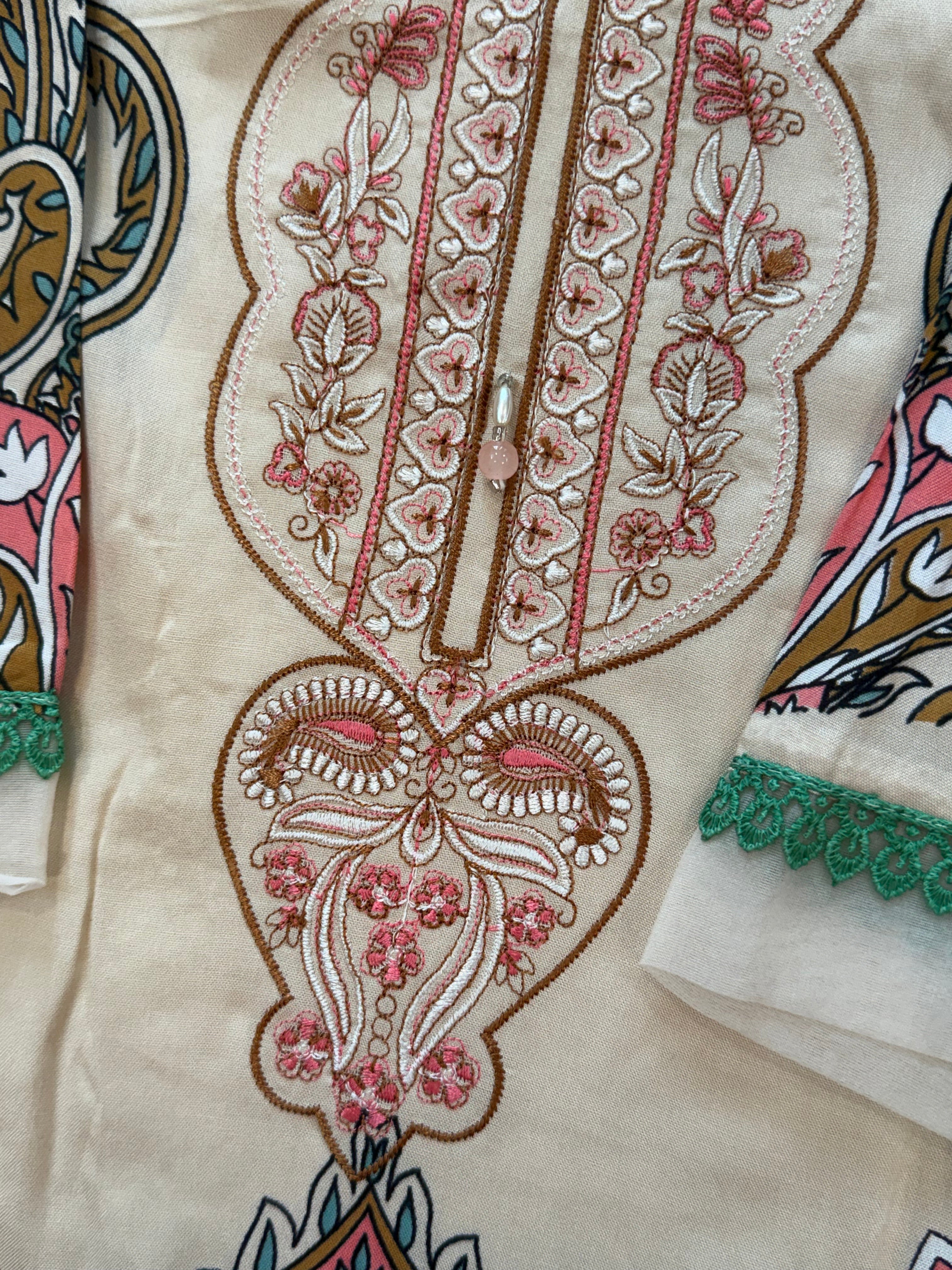 BINSAEED LAWN READYMADE SUIT 6 Q