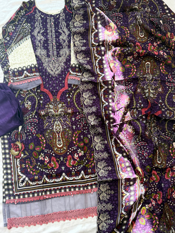BINSAEED LAWN READYMADE SUIT 7 Q