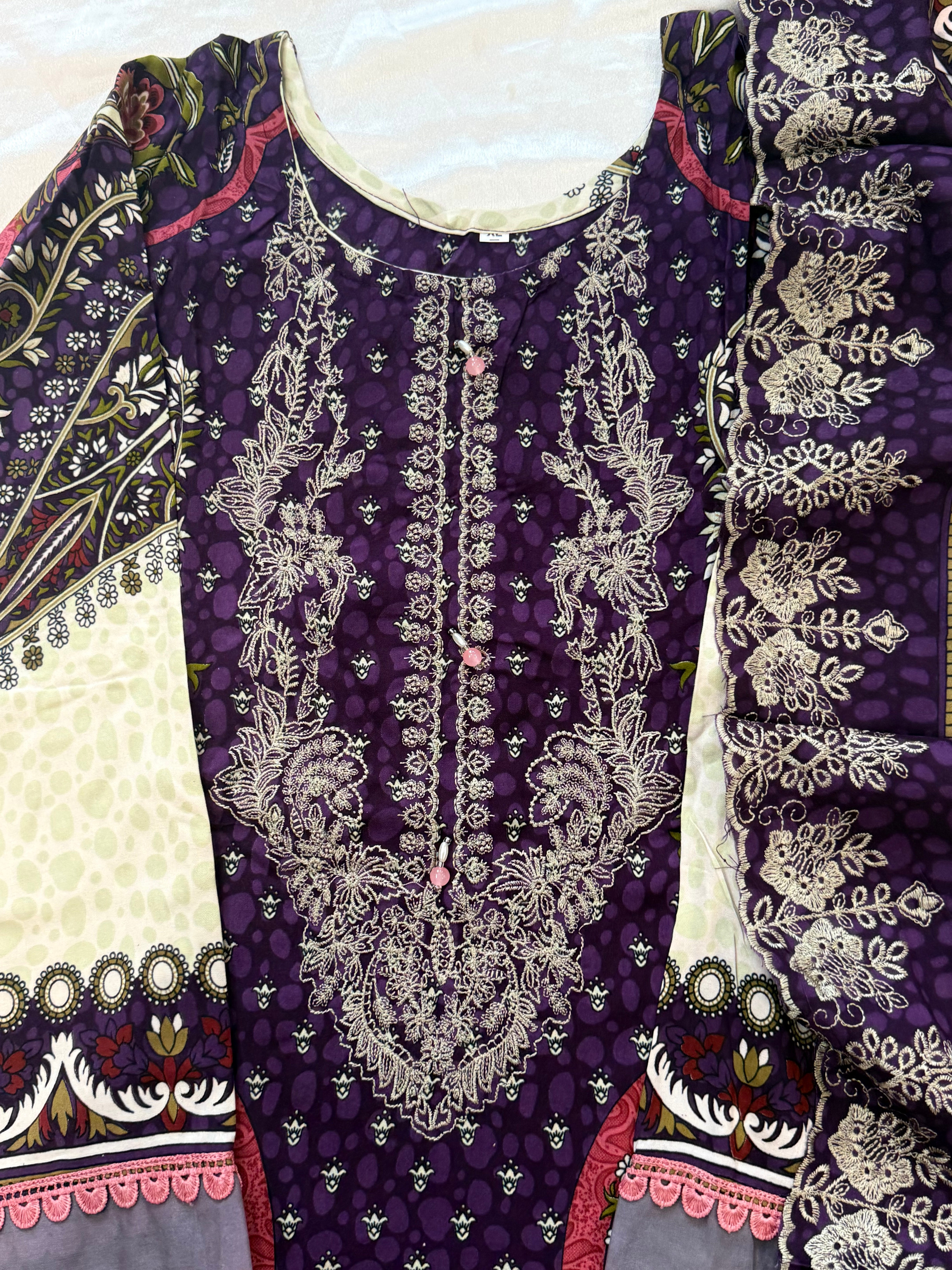 BINSAEED LAWN READYMADE SUIT 7 Q