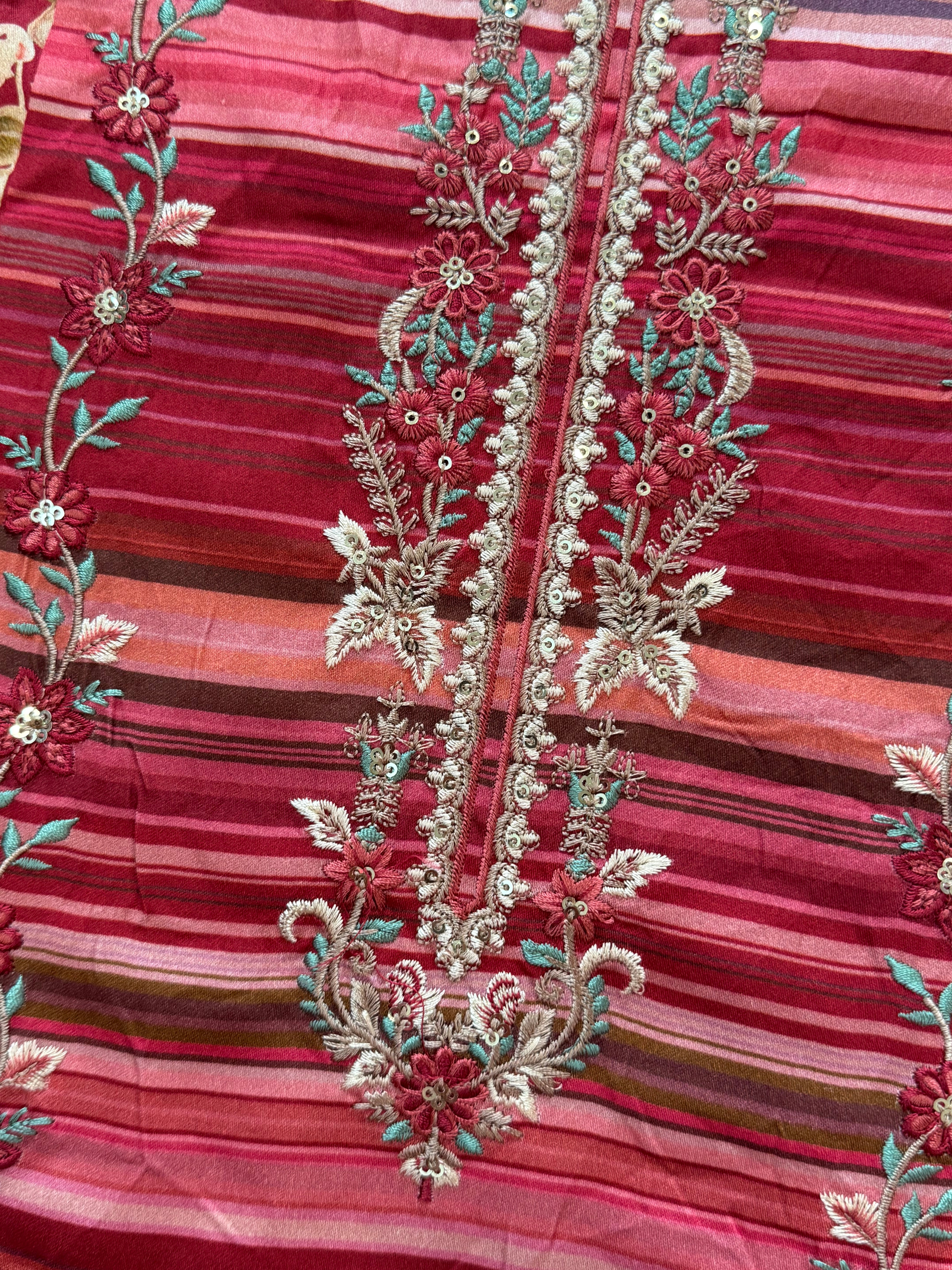 RED AARANYA 4 LAWN EMBROIDERY SUIT 5 R