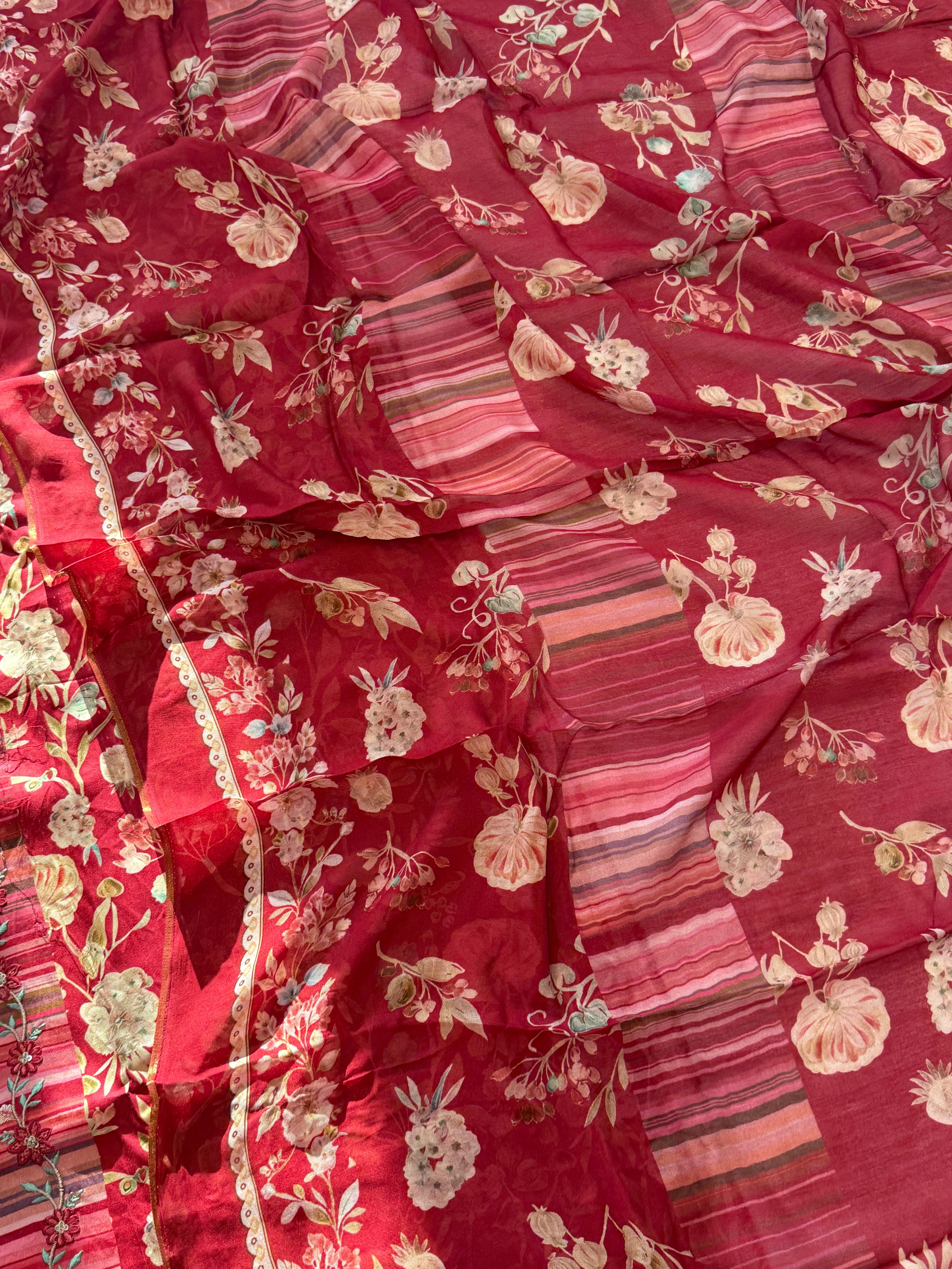 RED AARANYA 4 LAWN EMBROIDERY SUIT 5 R