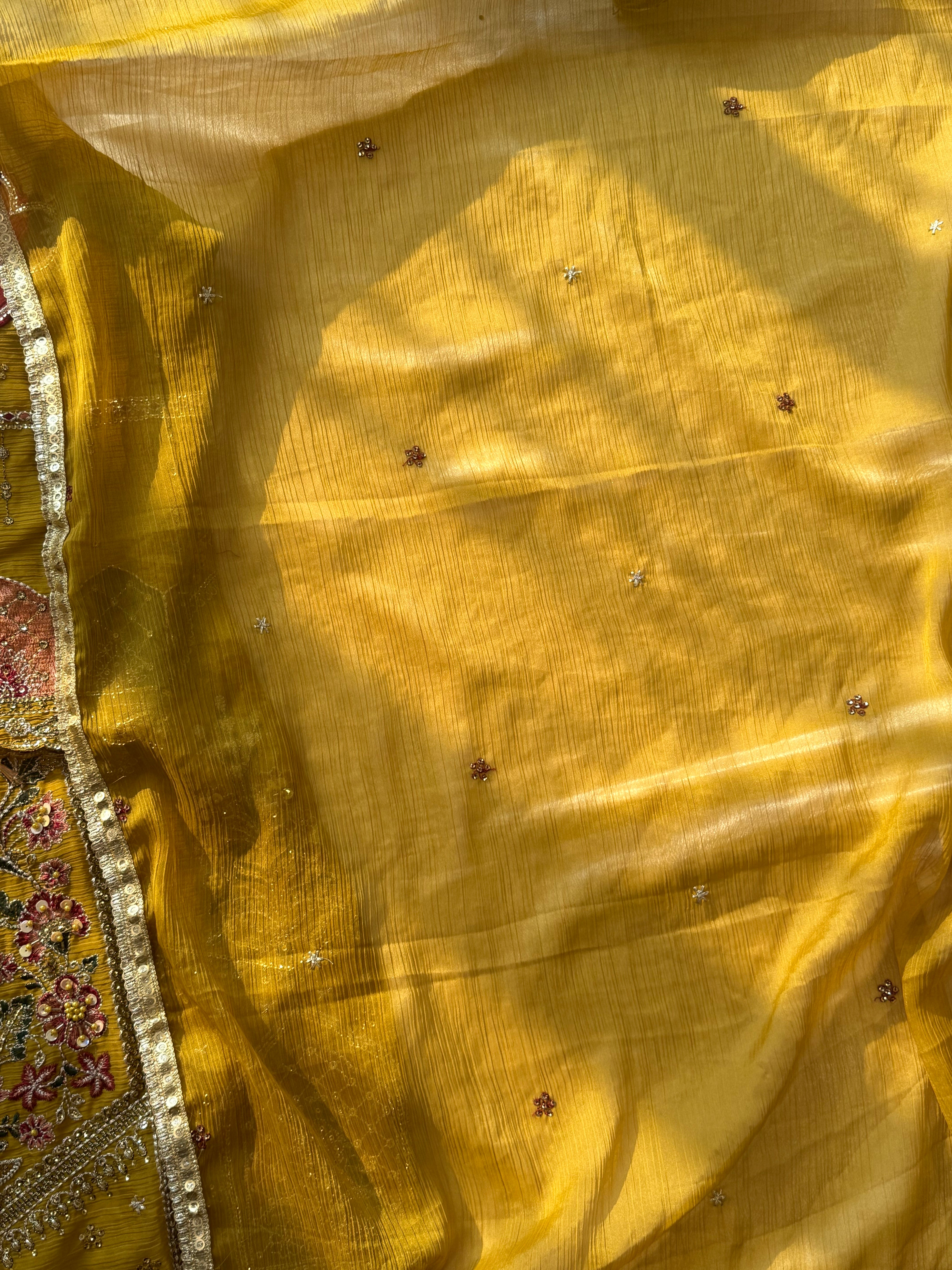 HARSHA MUSTERED GARARA SUIT Q