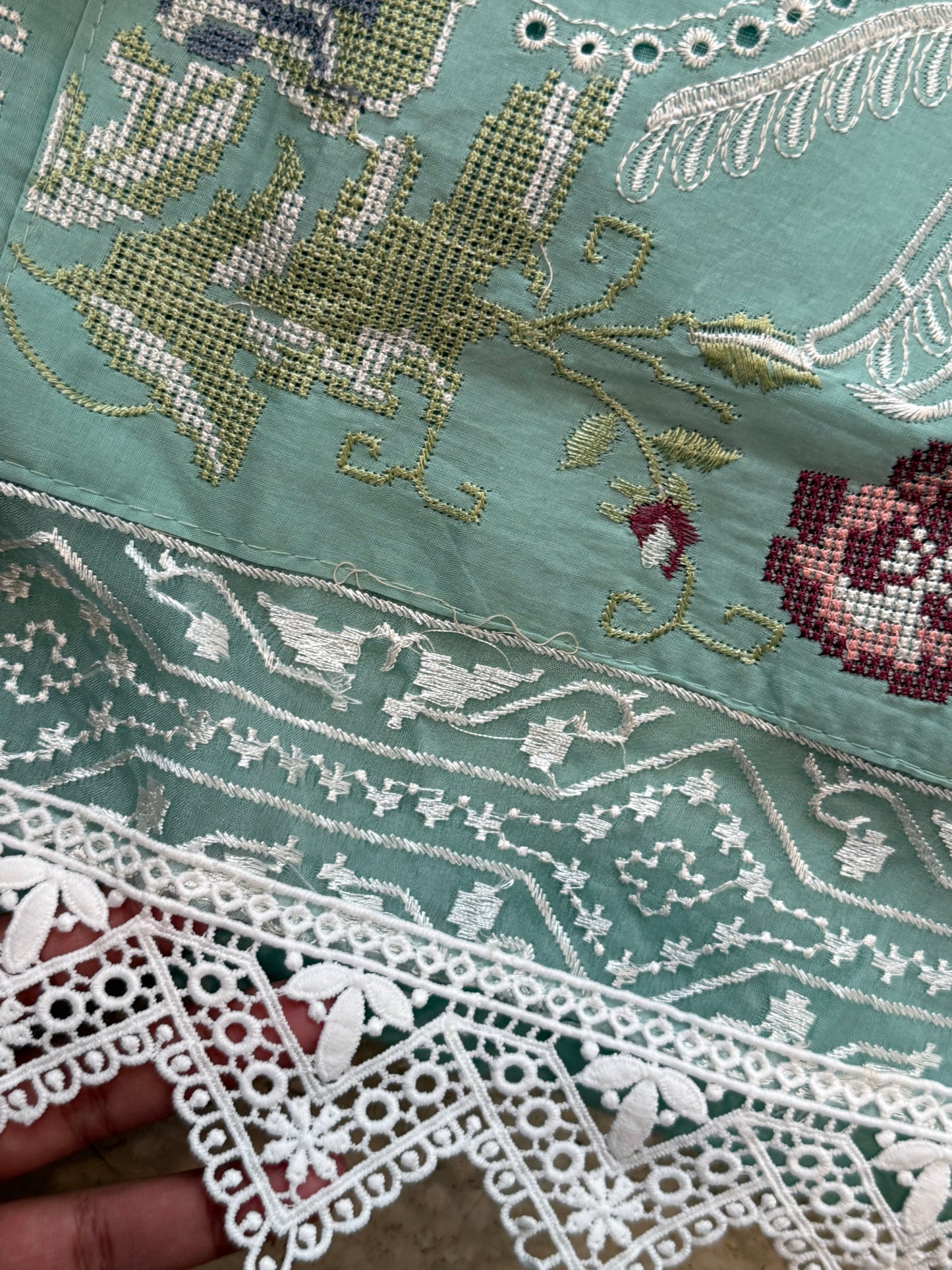 HANIA GREEN READYMADE SUIT