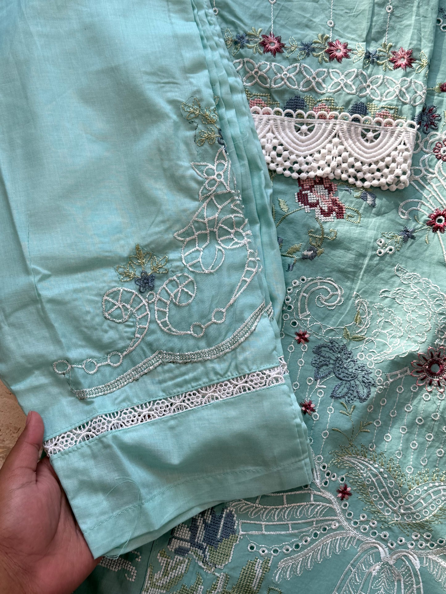 HANIA GREEN READYMADE SUIT