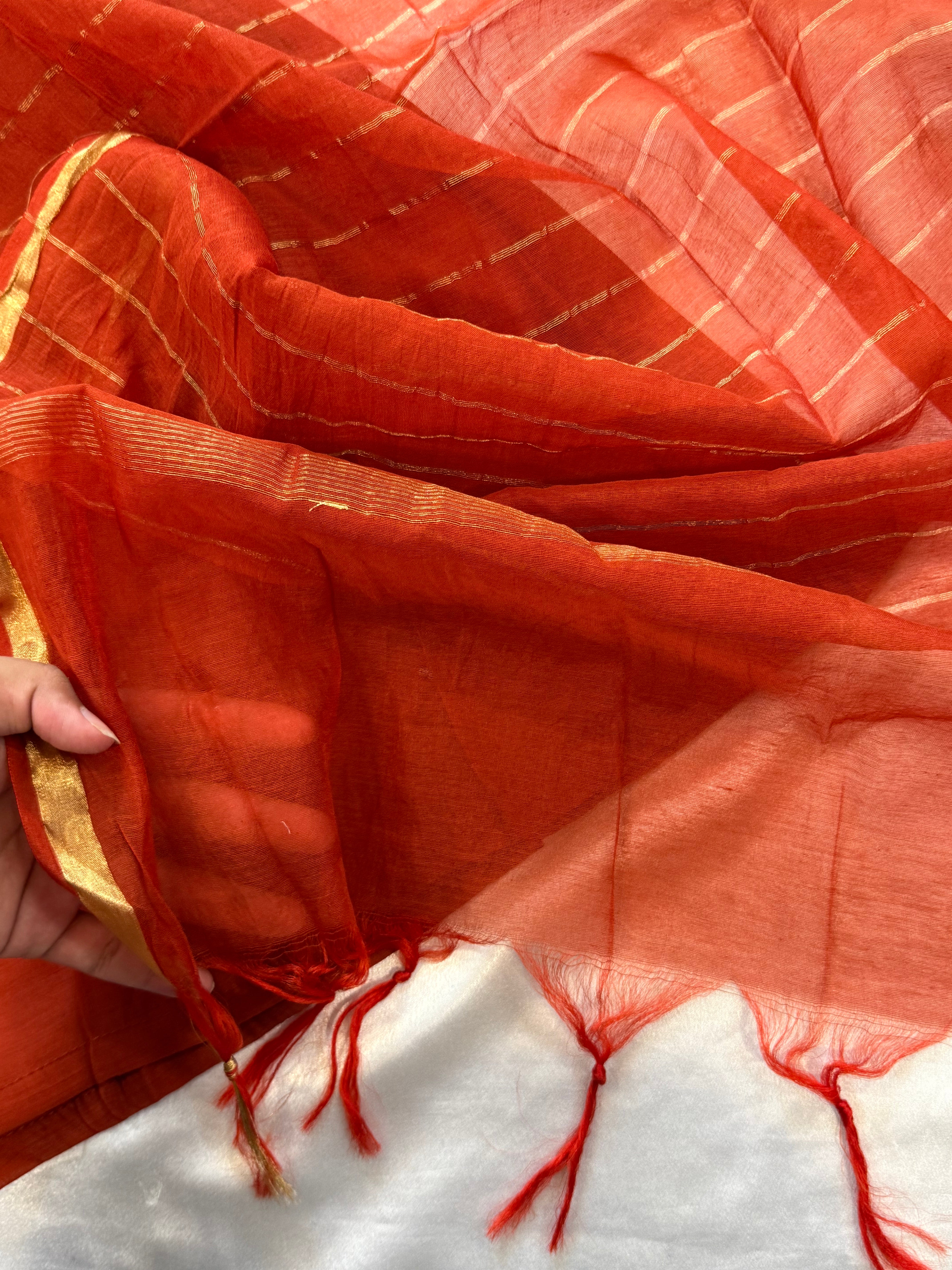 MUL CHANDERI HANDWORK FROCK 2 Q