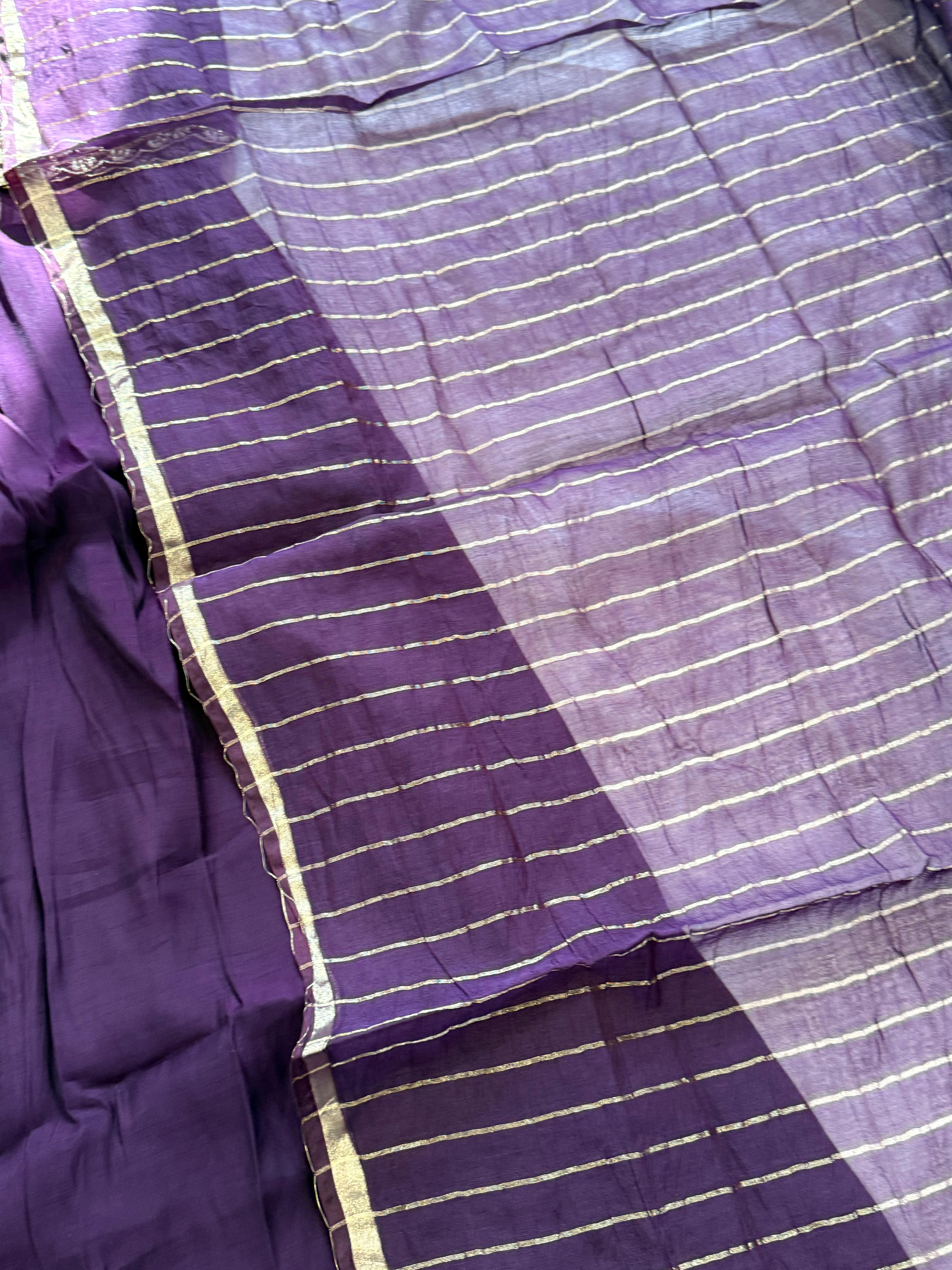 MUL CHANDERI HANDWORK FROCK 3 Q