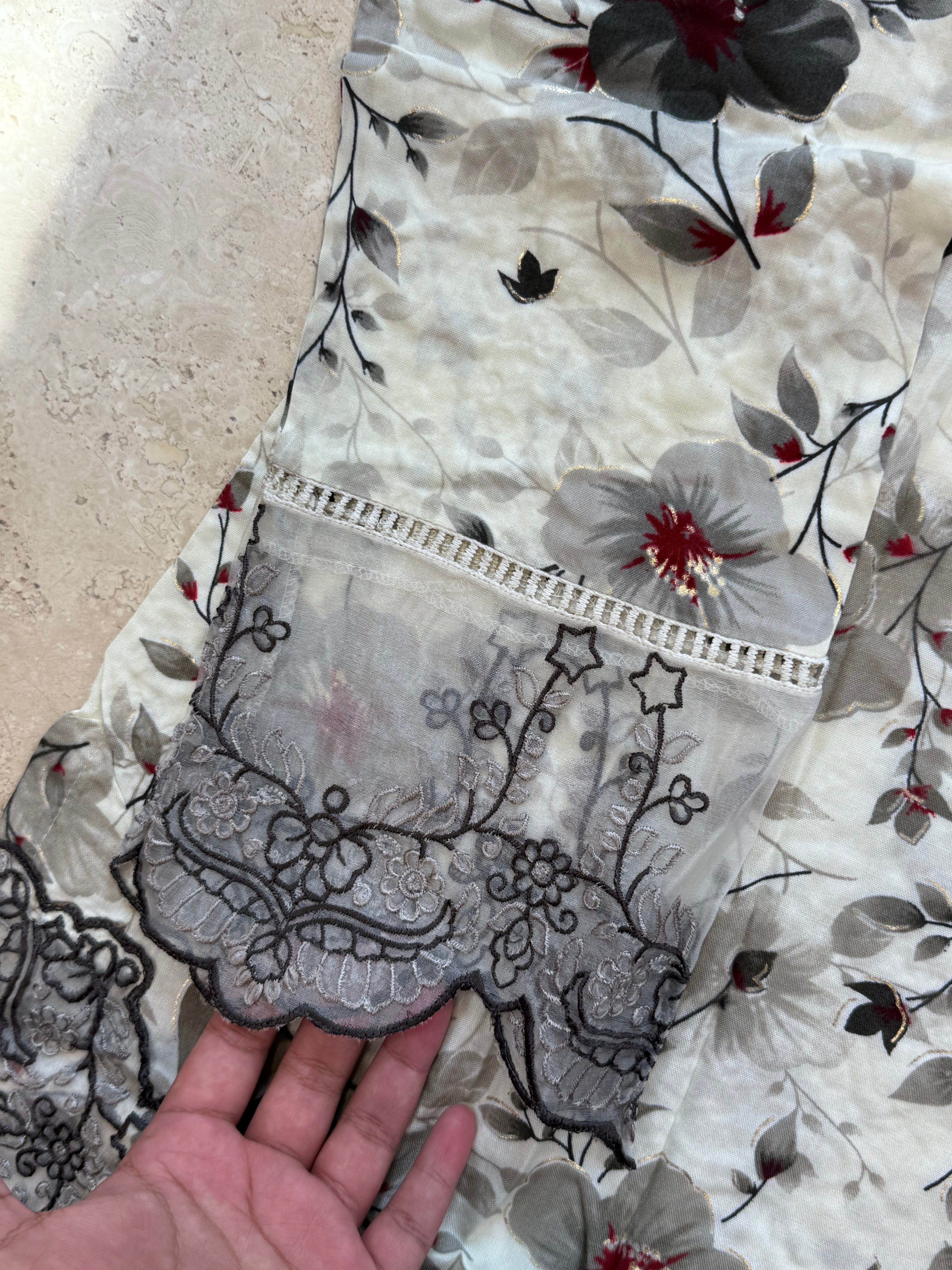LAWN CUTWORK FARSHI SHALWAR SUIT 4 R