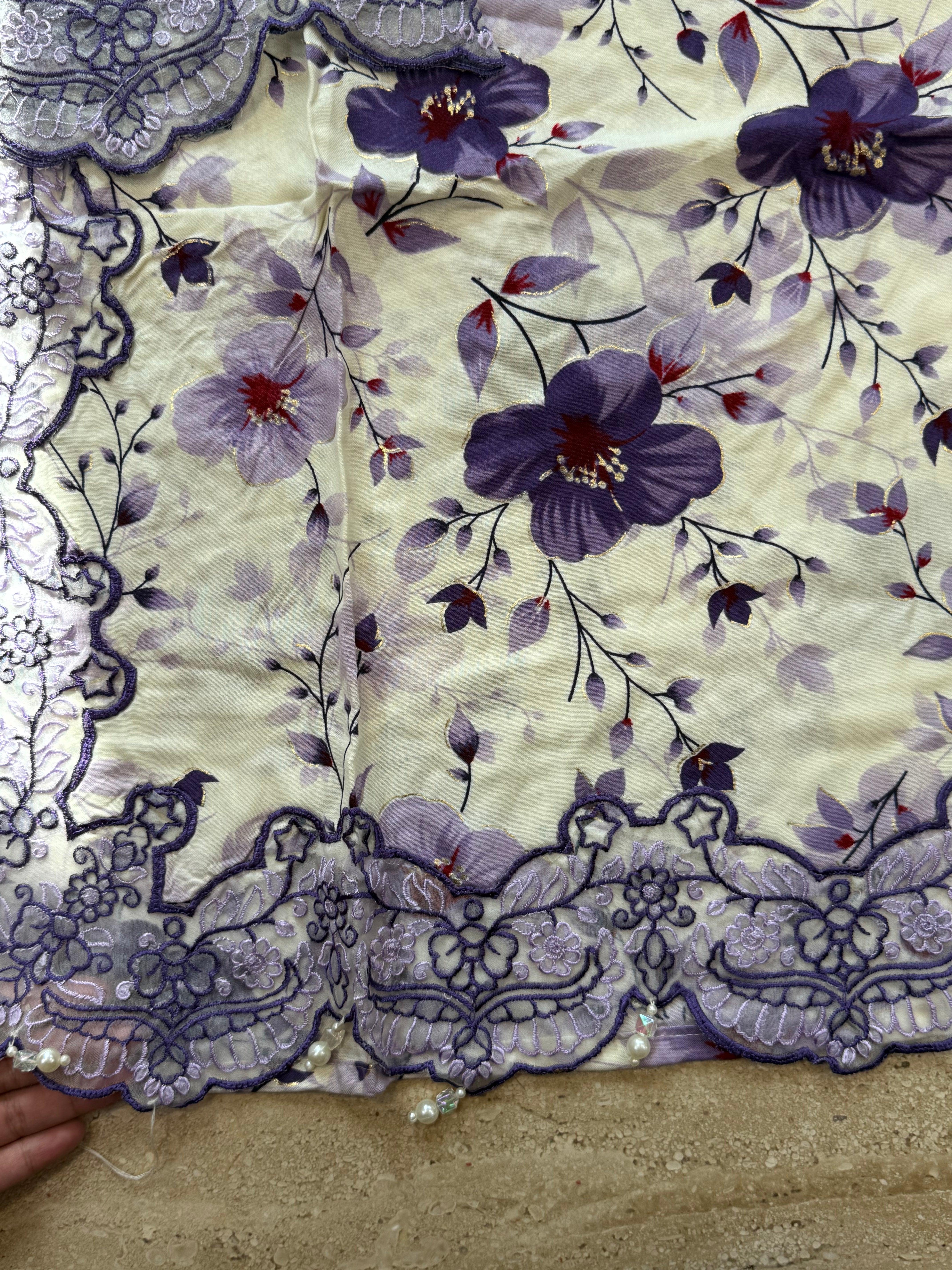 LAWN CUTWORK FARSHI SHALWAR SUIT 3 R