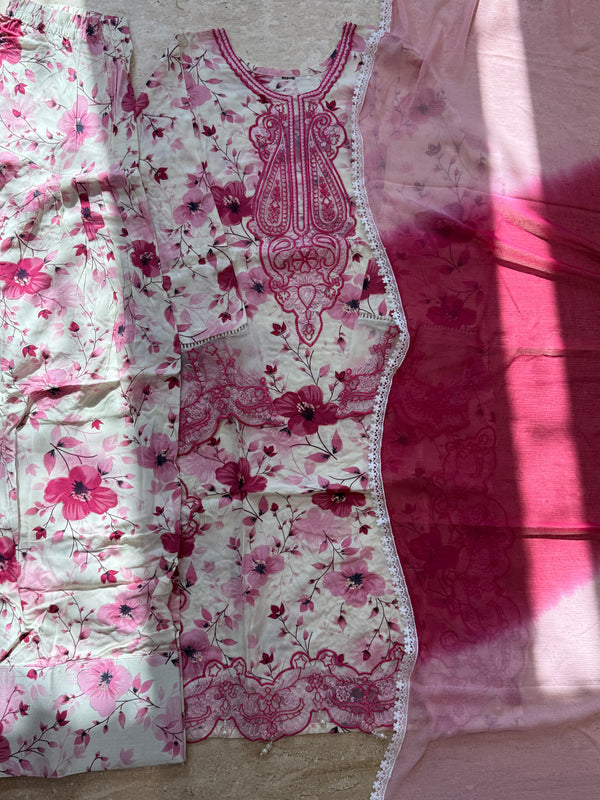LAWN CUTWORK FARSHI SHALWAR SUIT 2 R