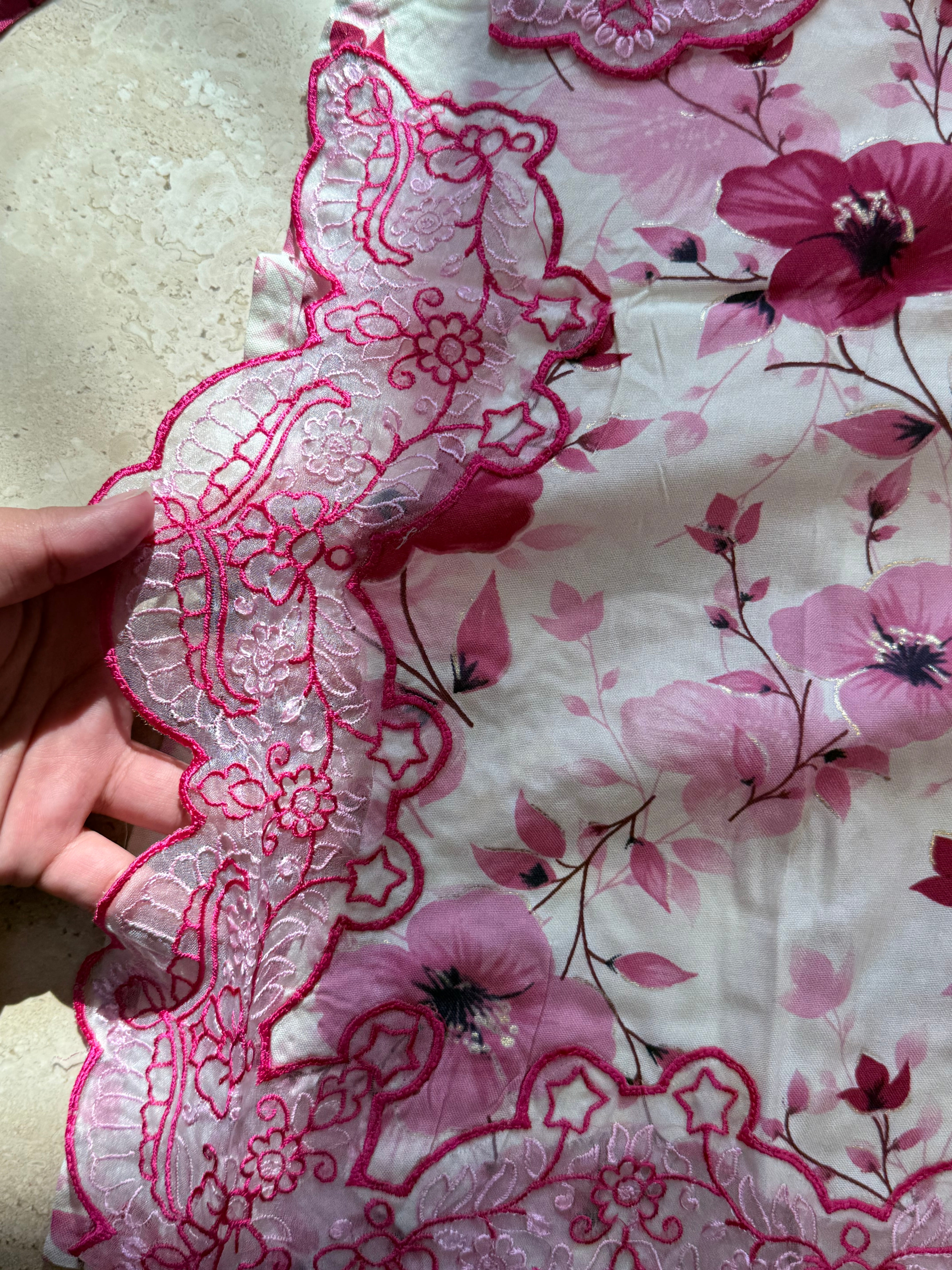 LAWN CUTWORK FARSHI SHALWAR SUIT 2 R