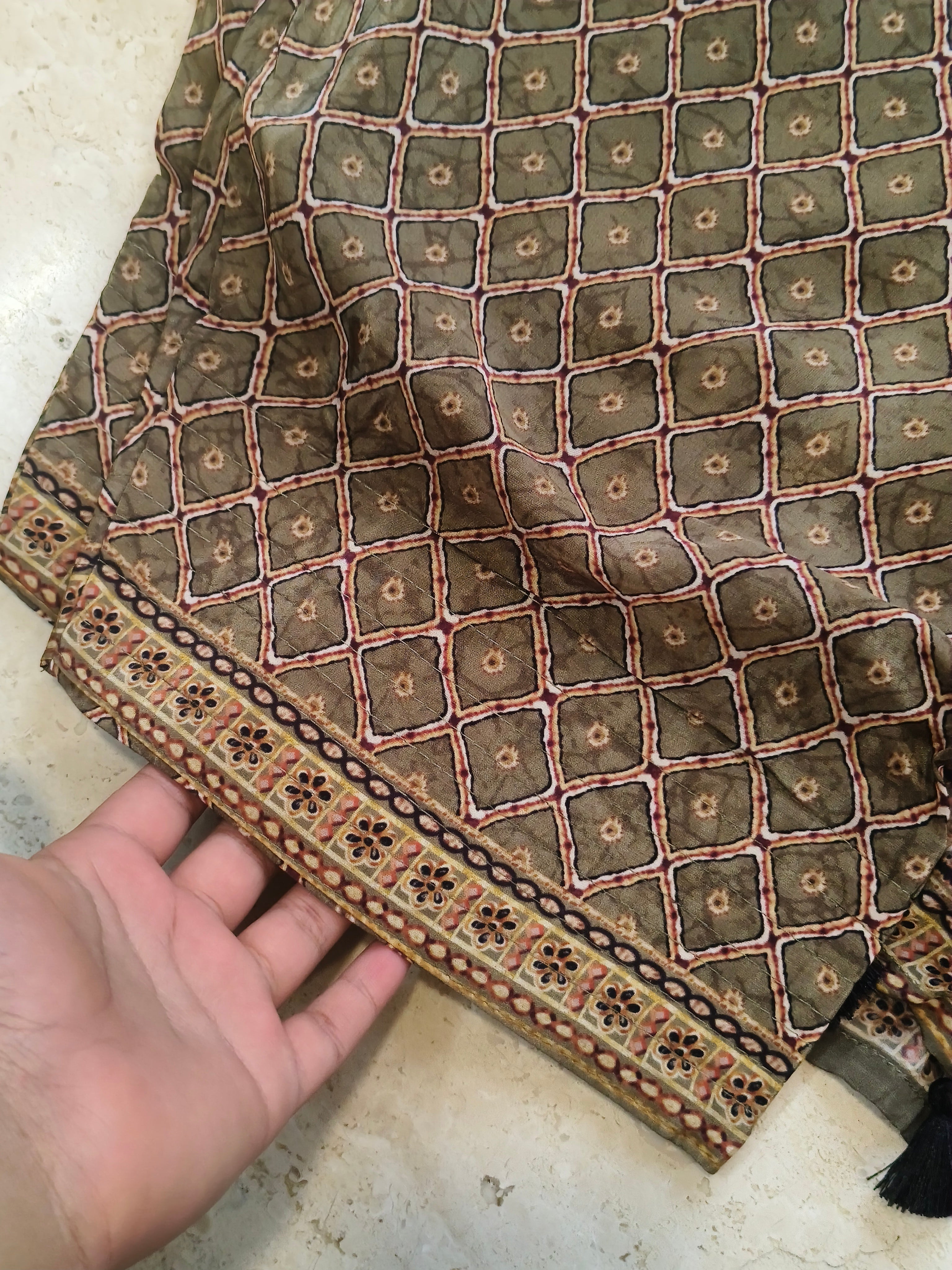 CREPE FARSHI SHALWAR SUIT 6204 Q