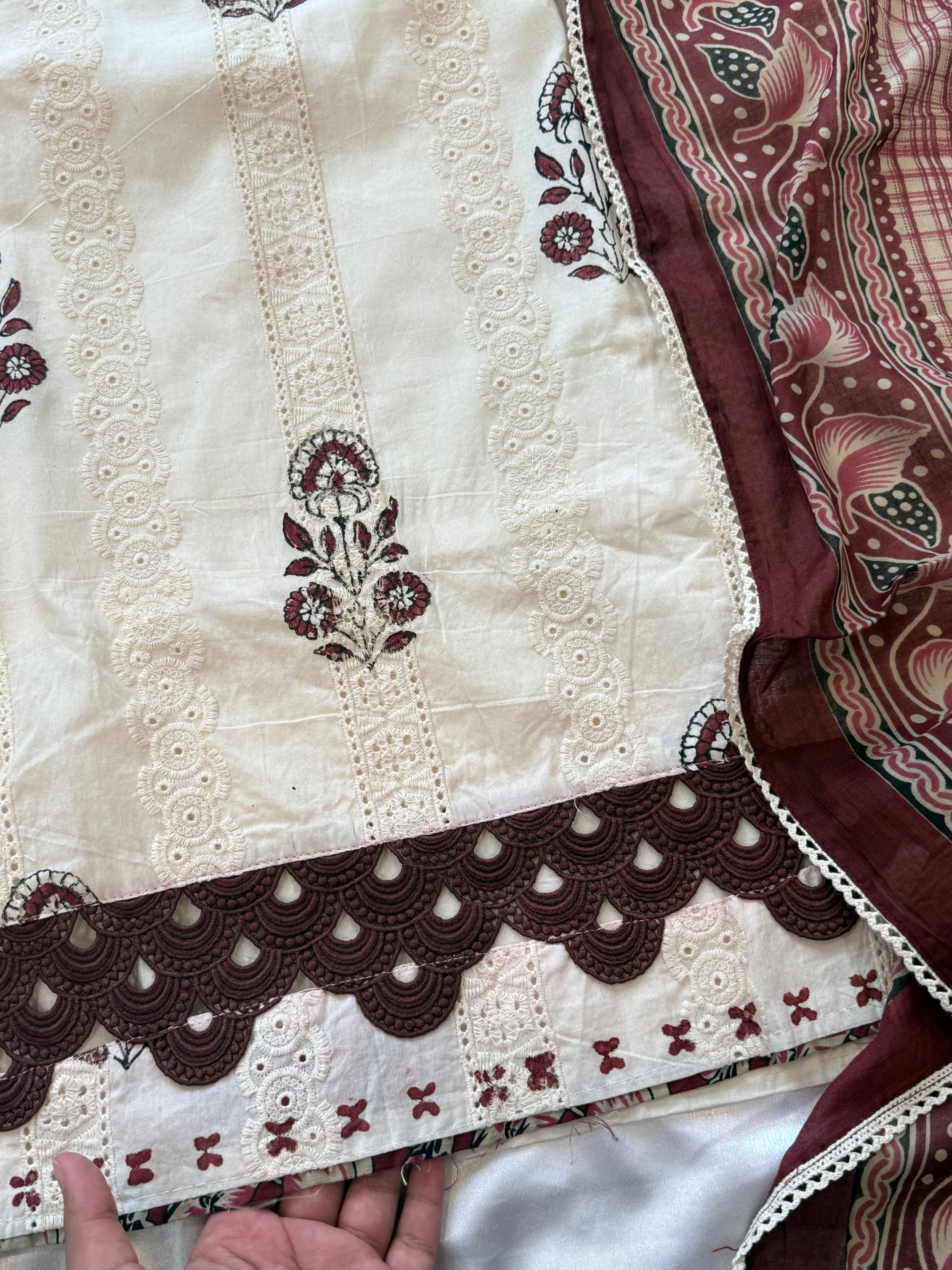 SOUTH COTTON READYMADE EMBROIDERY SUIT