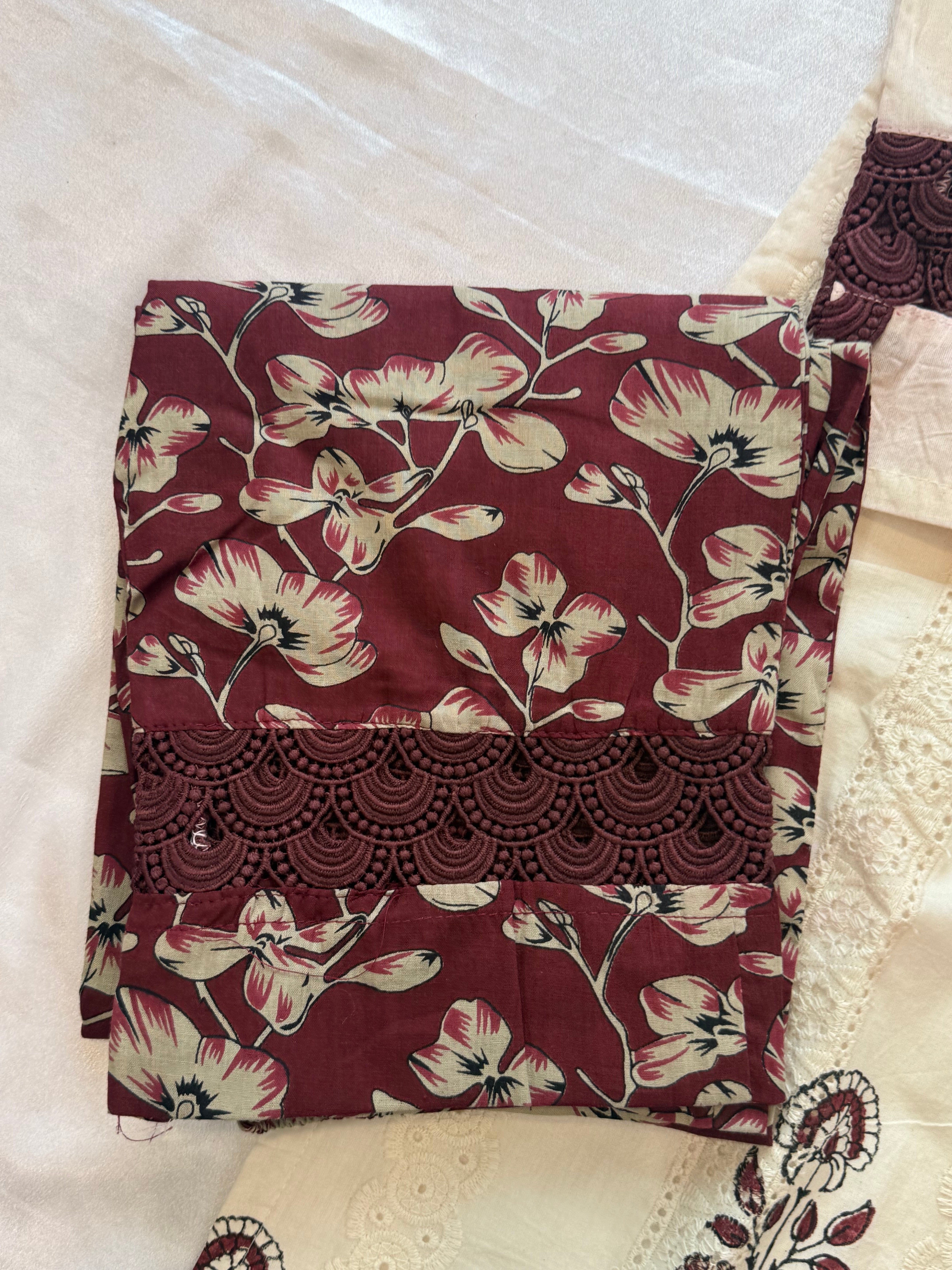 SOUTH COTTON READYMADE EMBROIDERY SUIT