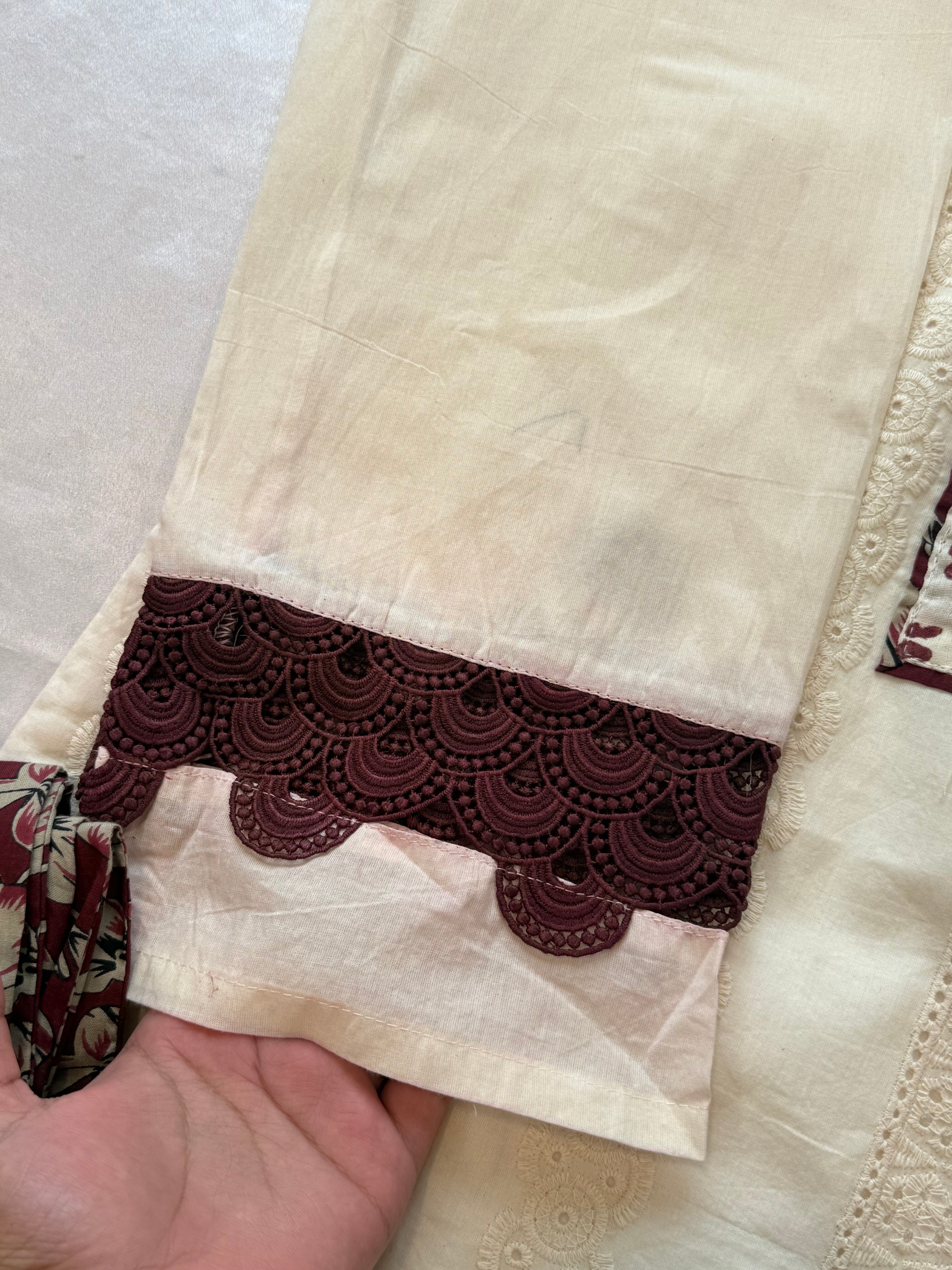 SOUTH COTTON READYMADE EMBROIDERY SUIT