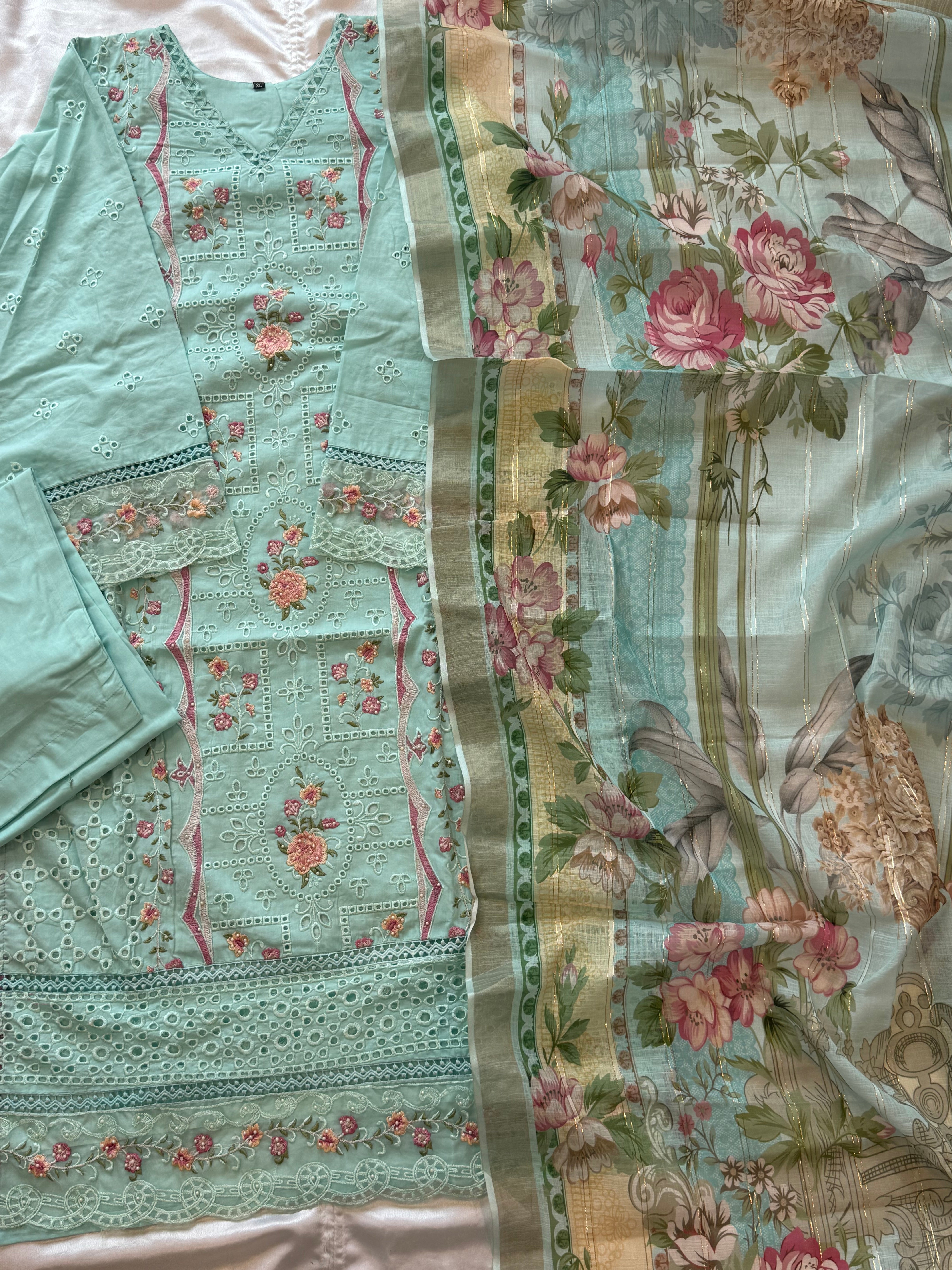 RAHI PURE COTTON EMBROIDERY SUIT 2