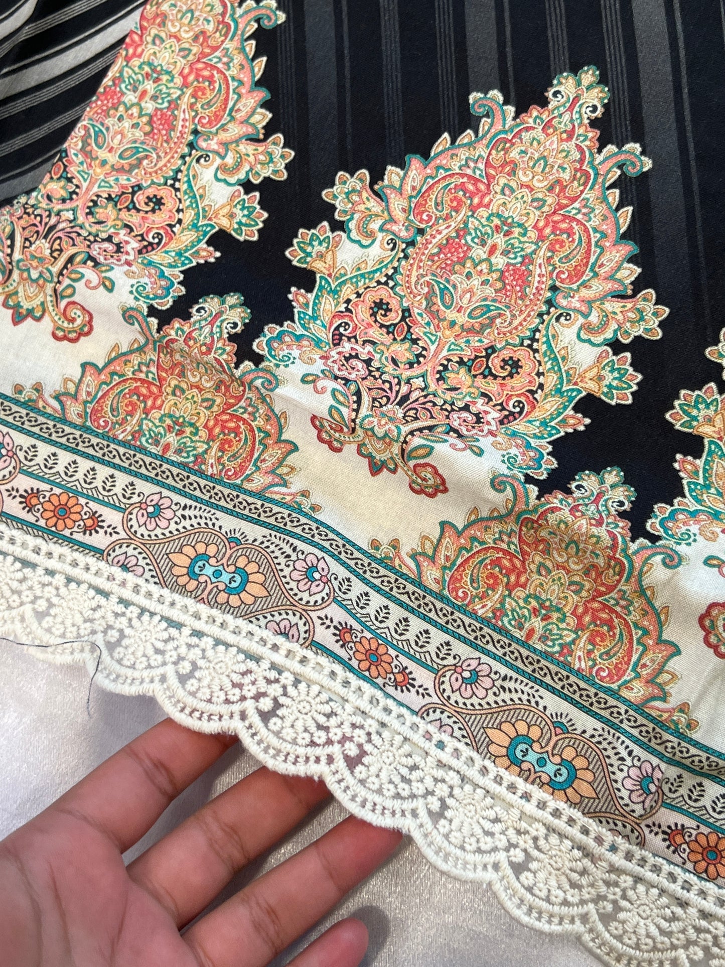 BLACK MARKESH LAWN EMBROIDER SUIT 5