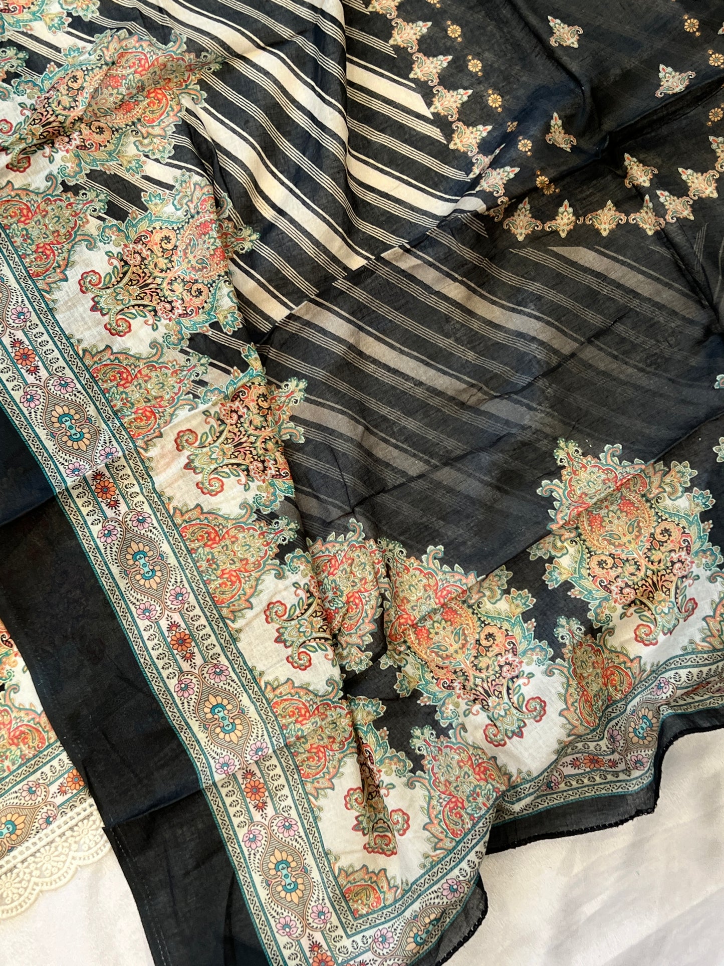 BLACK MARKESH LAWN EMBROIDER SUIT 5