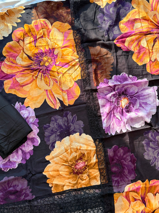 SHAHEEN PURE MSULIN SUIT 19 Q