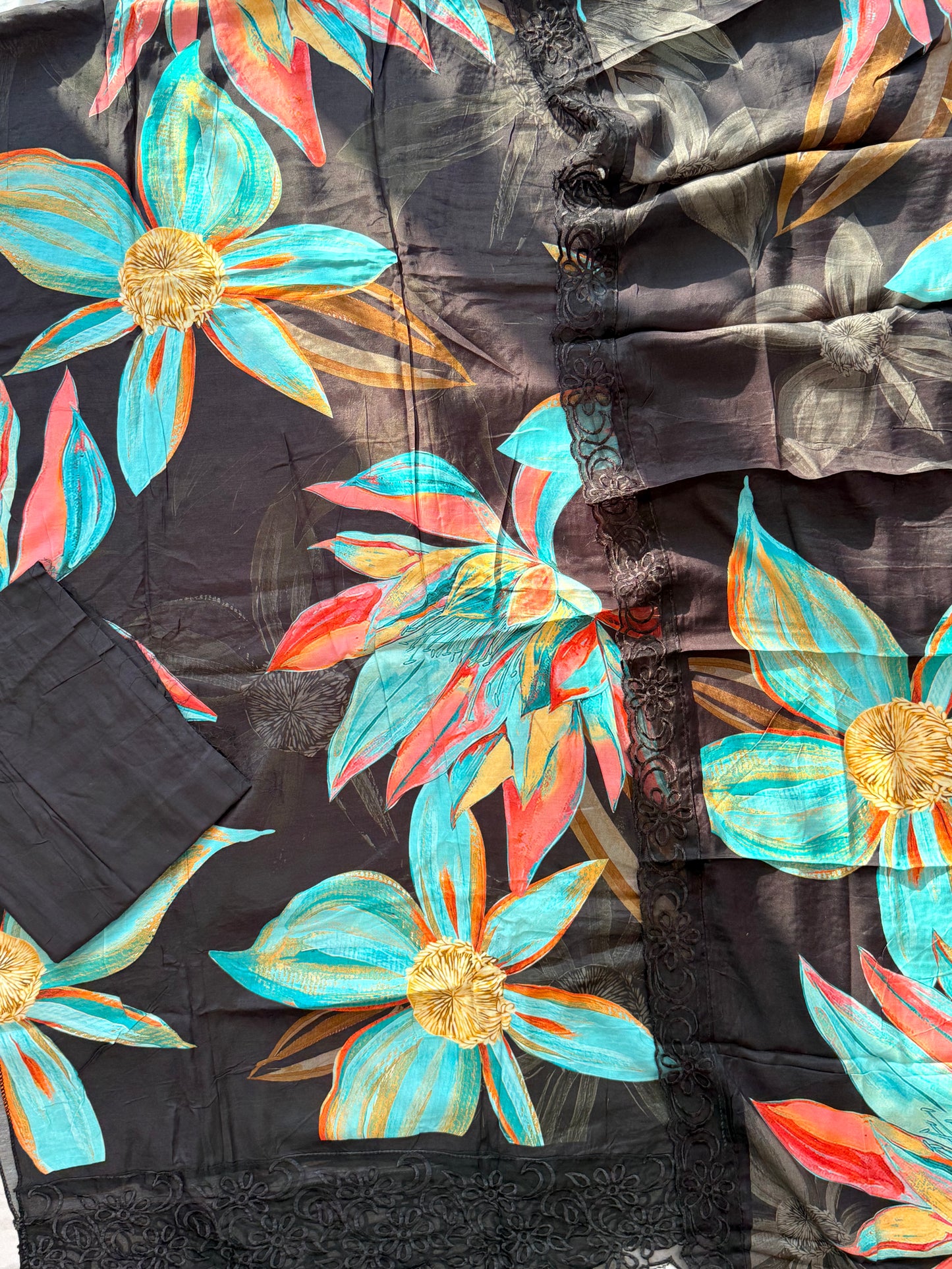 SHAHEEN PURE MSULIN SUIT 16 Q