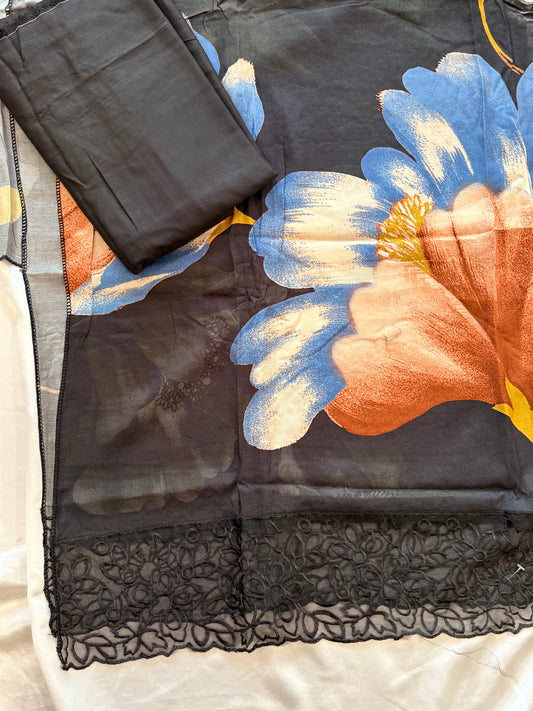 SHAHEEN PURE MSULIN SUIT 17 Q