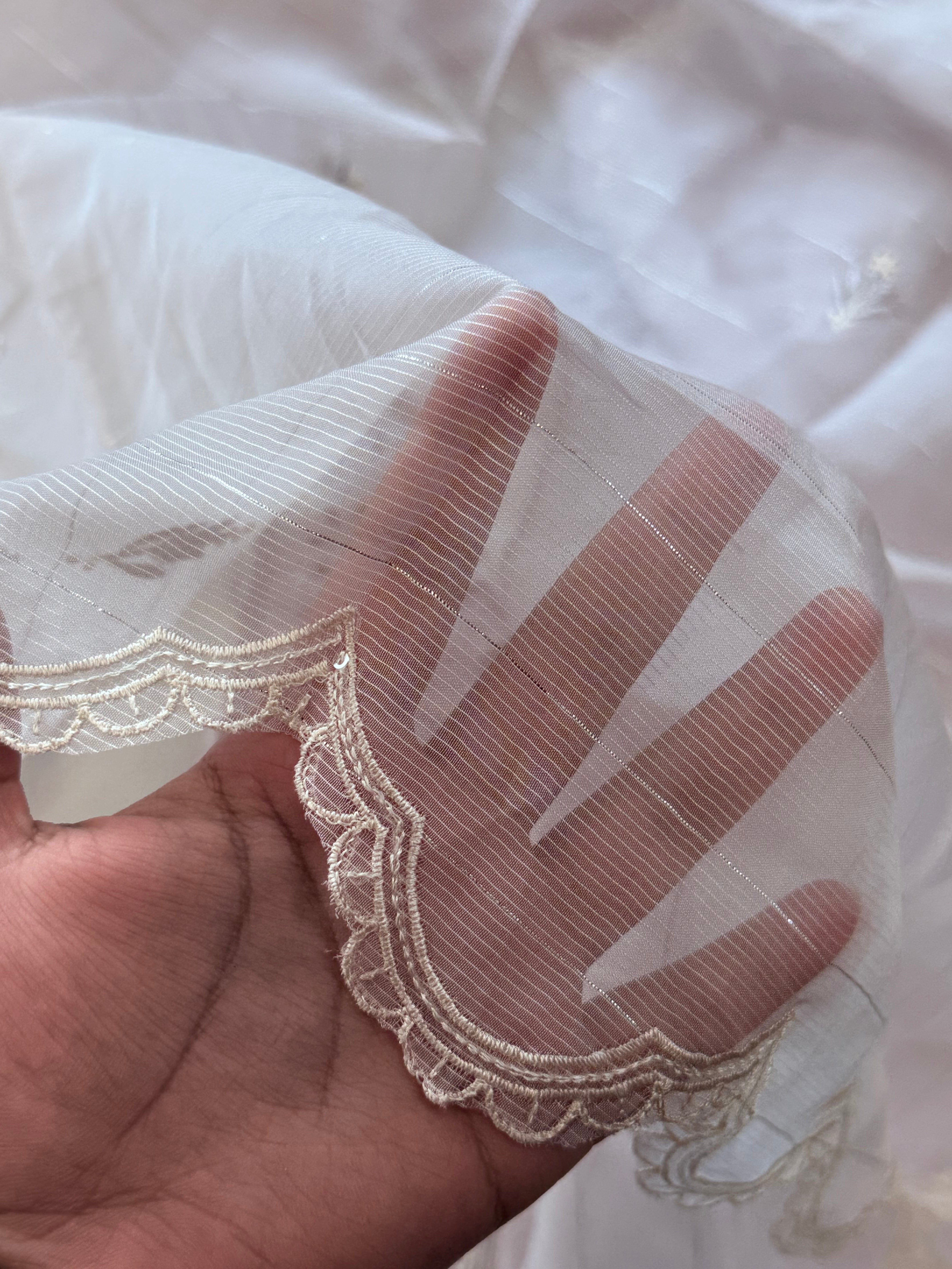 CHECKS ORGANZA EMBROIDERY SUIT 2 Q