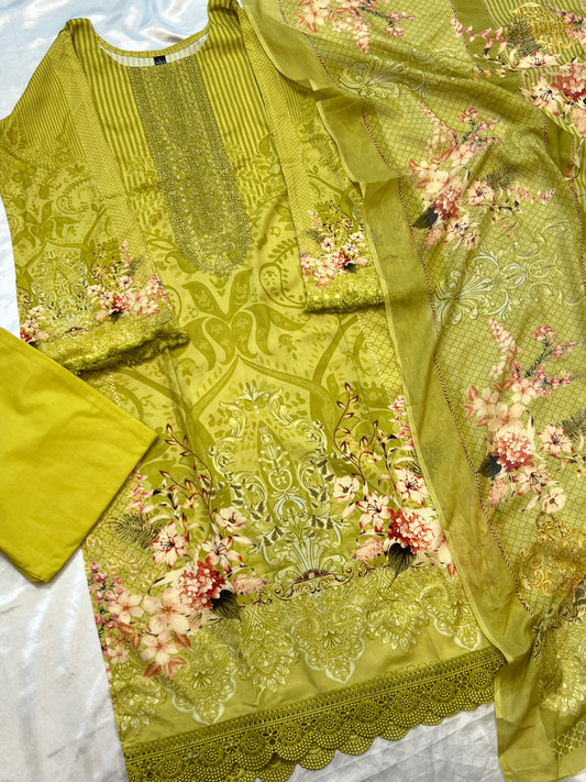 NIZAAM LAWN EMBROIDERY READYMADE SUIT 3