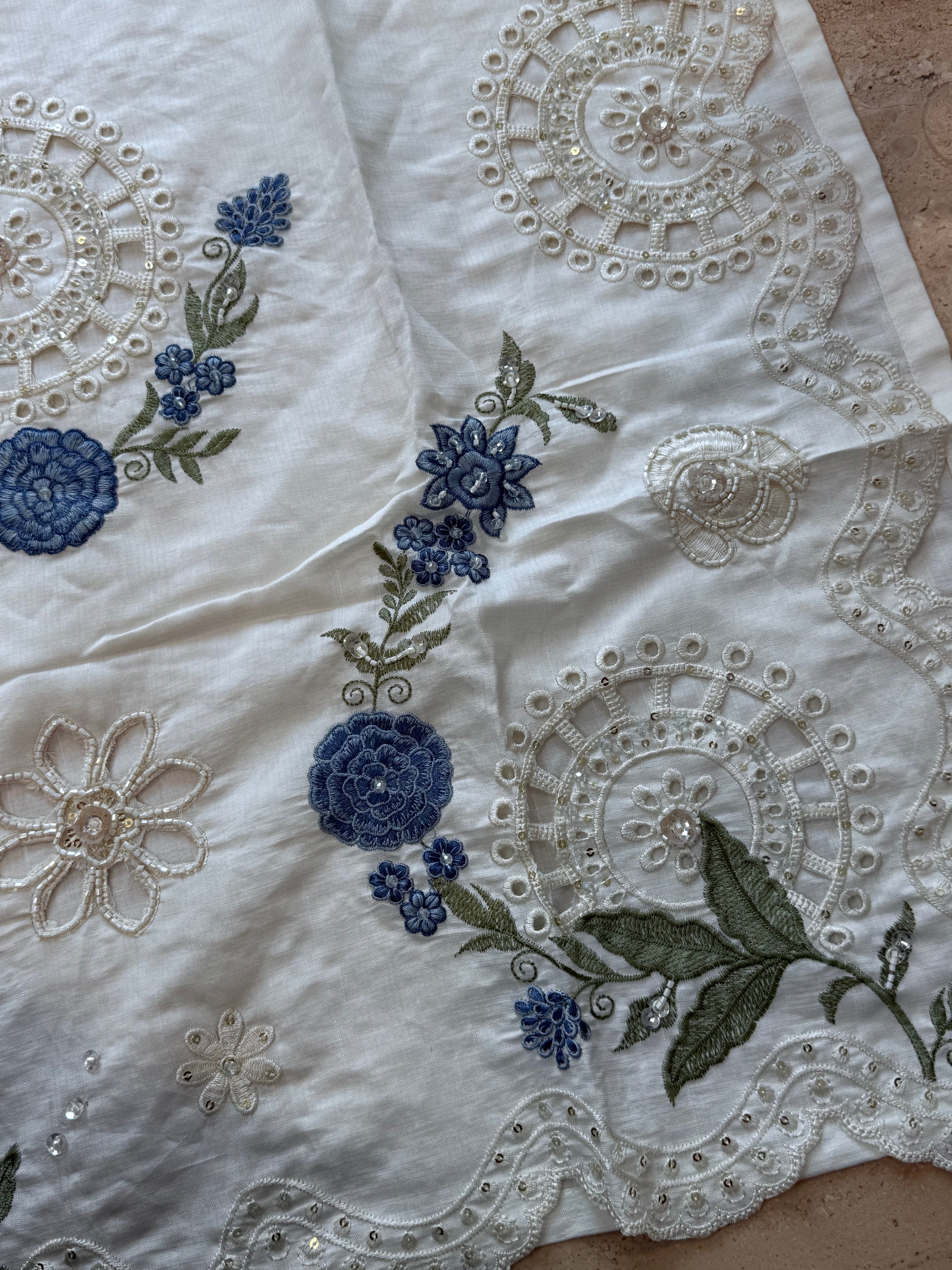 MILKY WHITE CUTWORK EMBROIDERY SUIT 1 Q