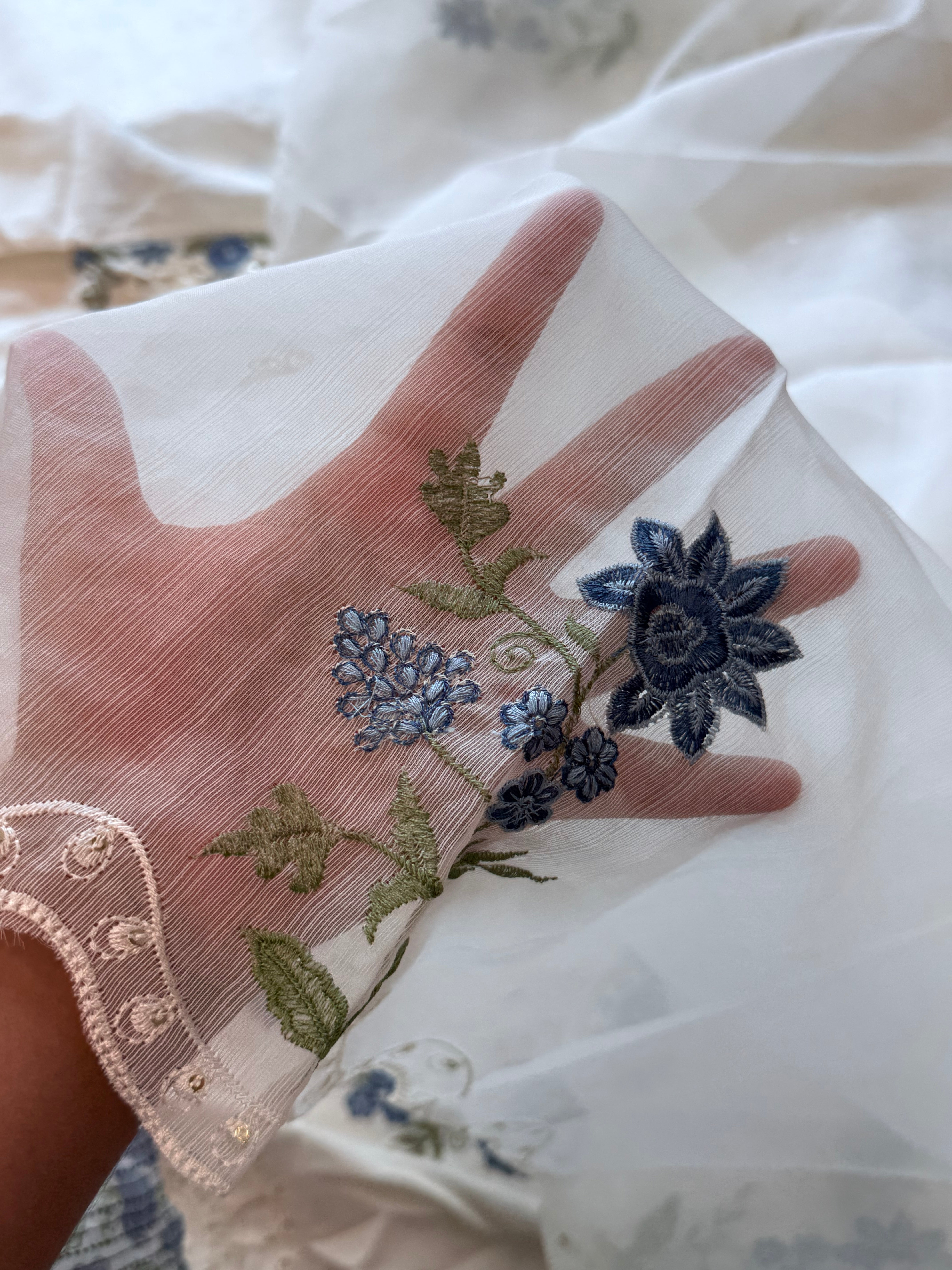 MILKY WHITE CUTWORK EMBROIDERY SUIT 1 Q