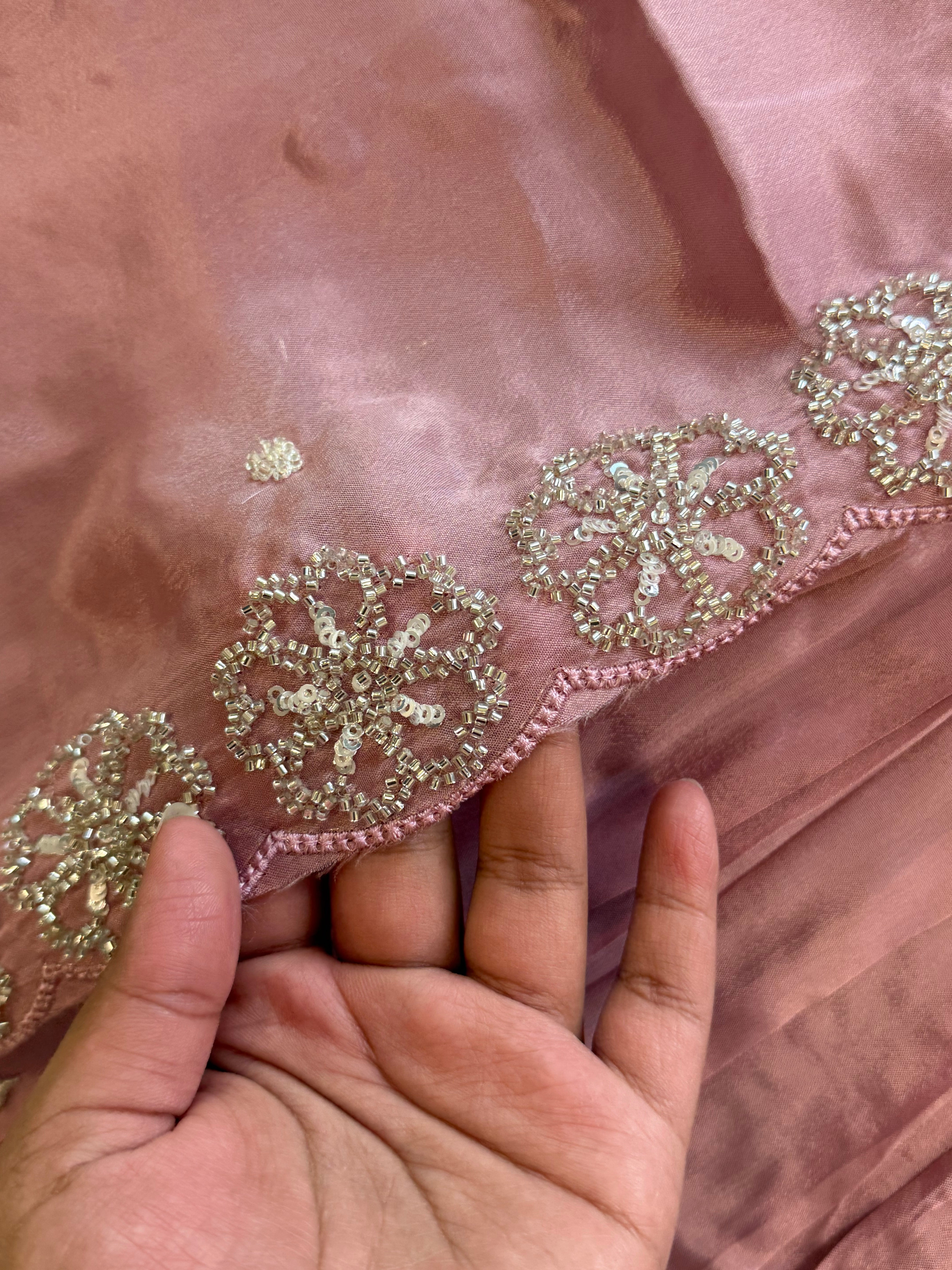 PARO CREPE HANDWORK FROCK 10 Q