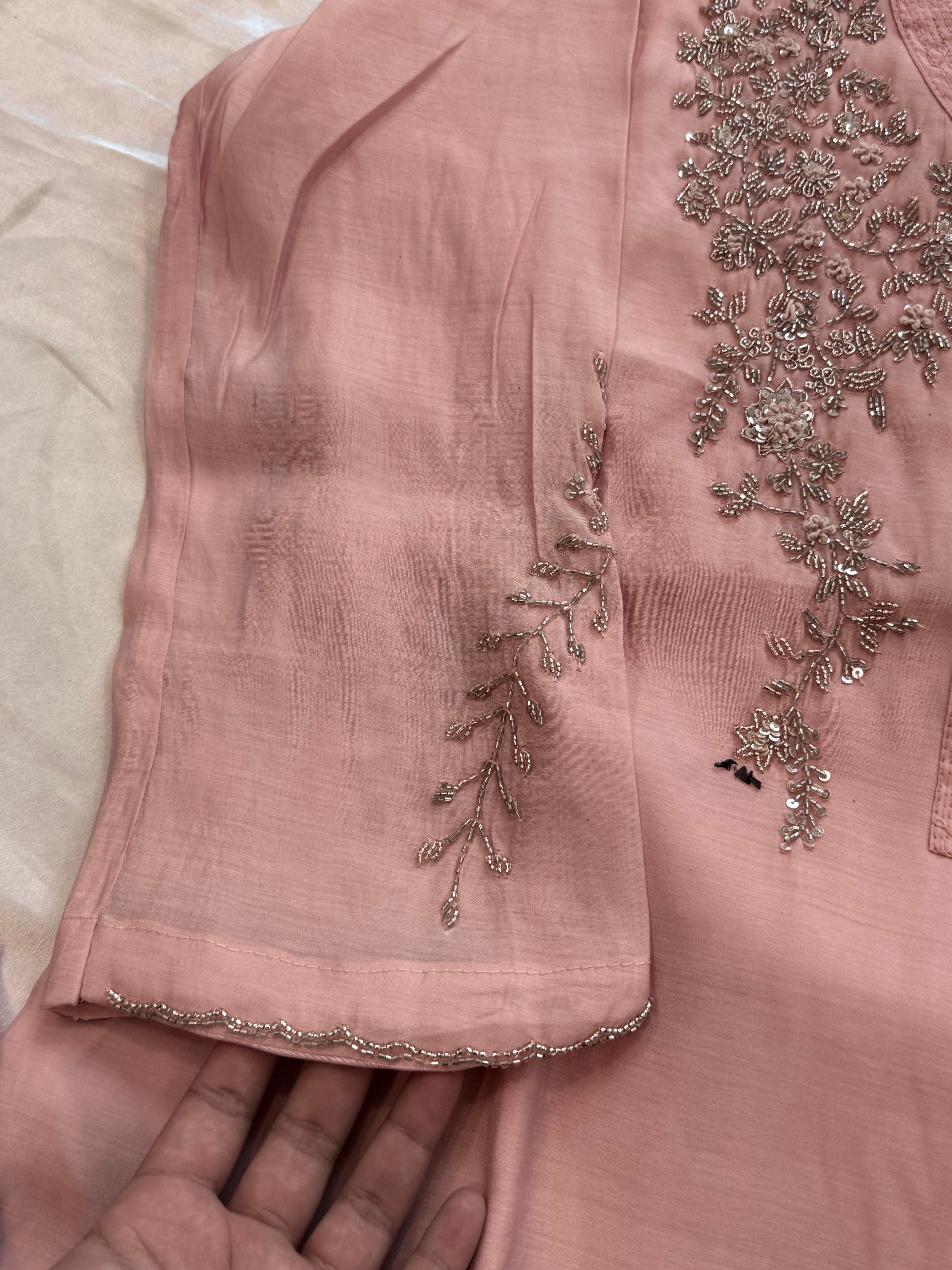 PEACH HANDWORK FROCK 7001 Q