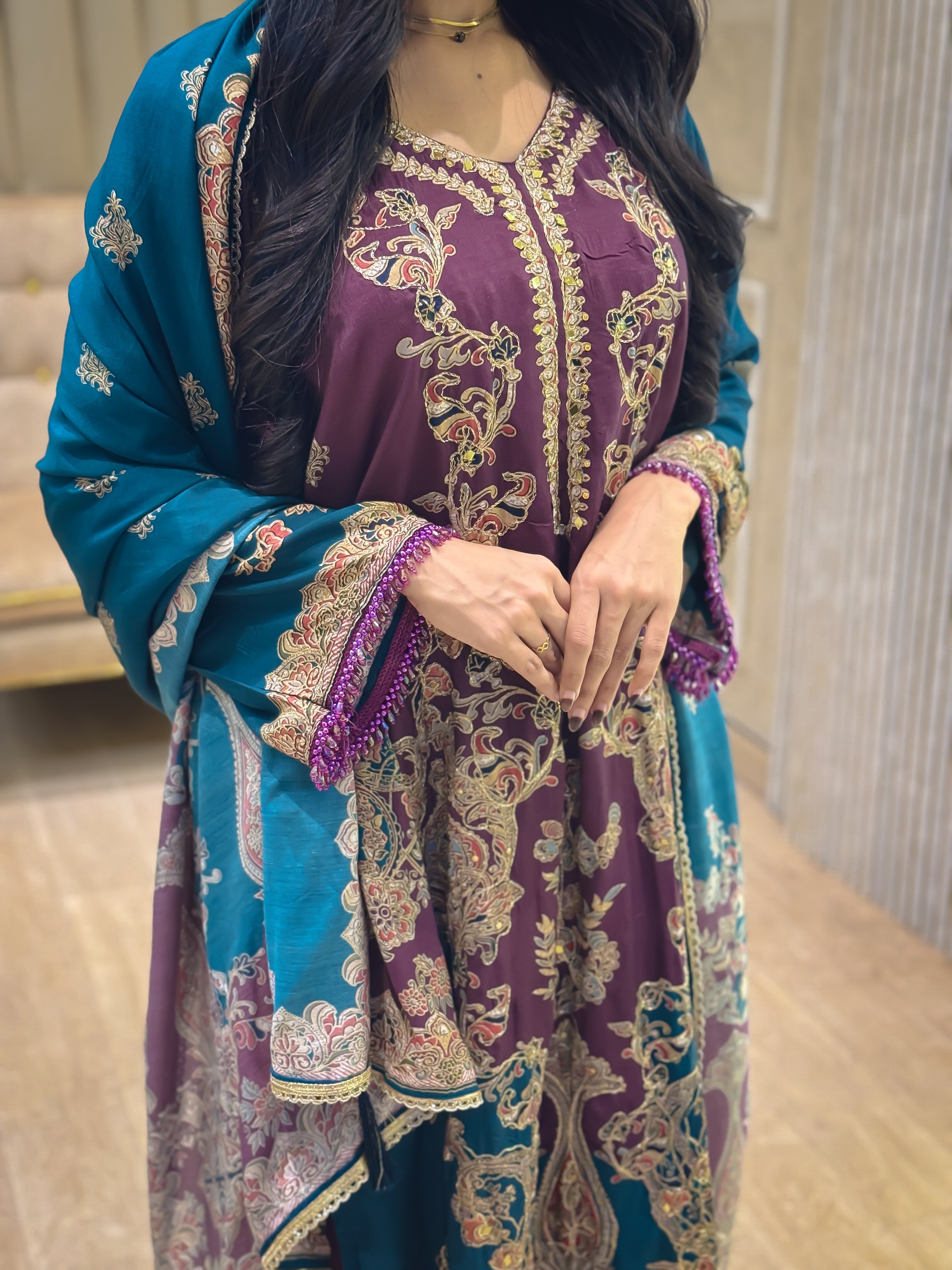 RAHI MUSLIN READYMADE SUIT 3