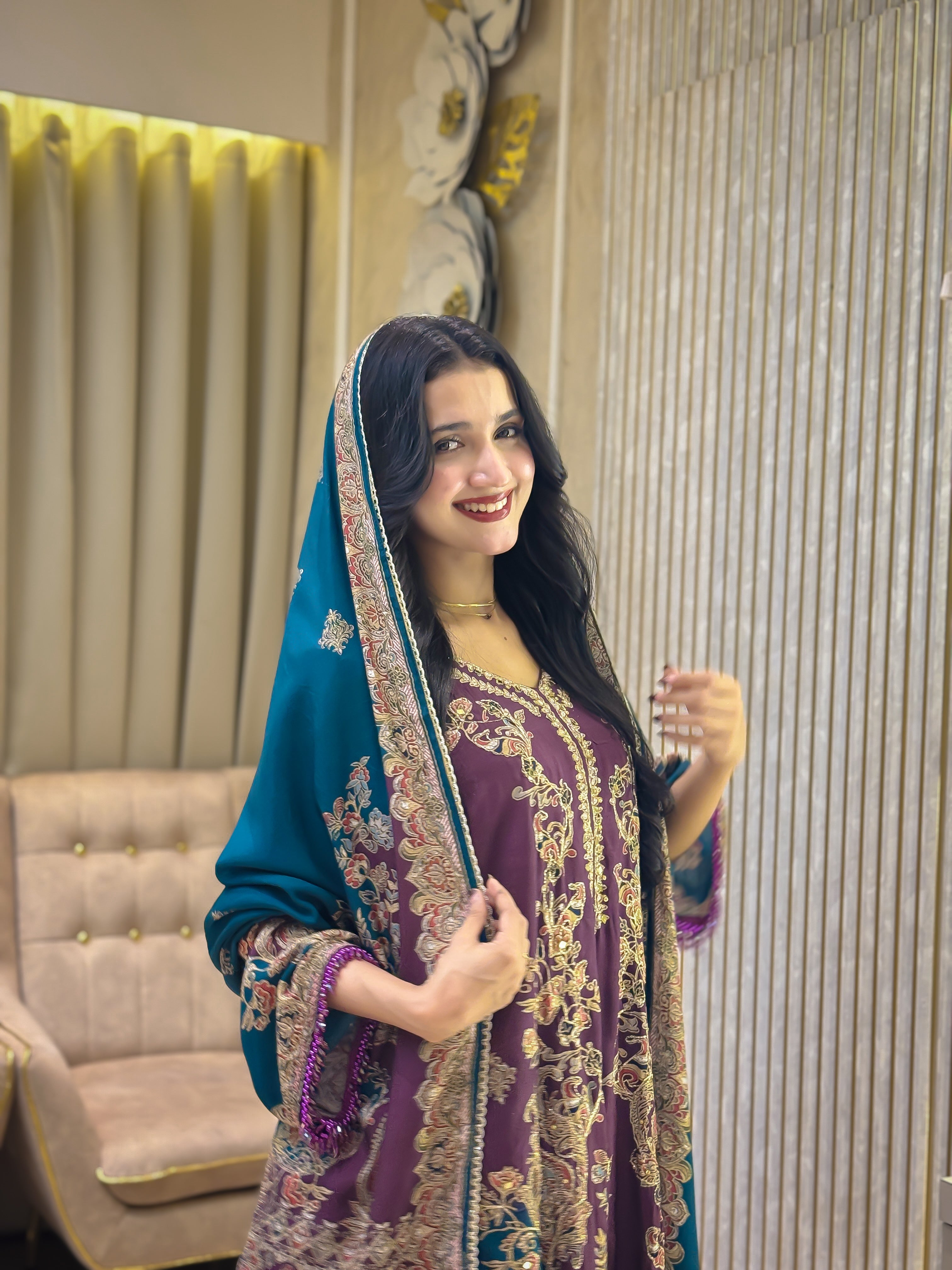 RAHI MUSLIN READYMADE SUIT 3