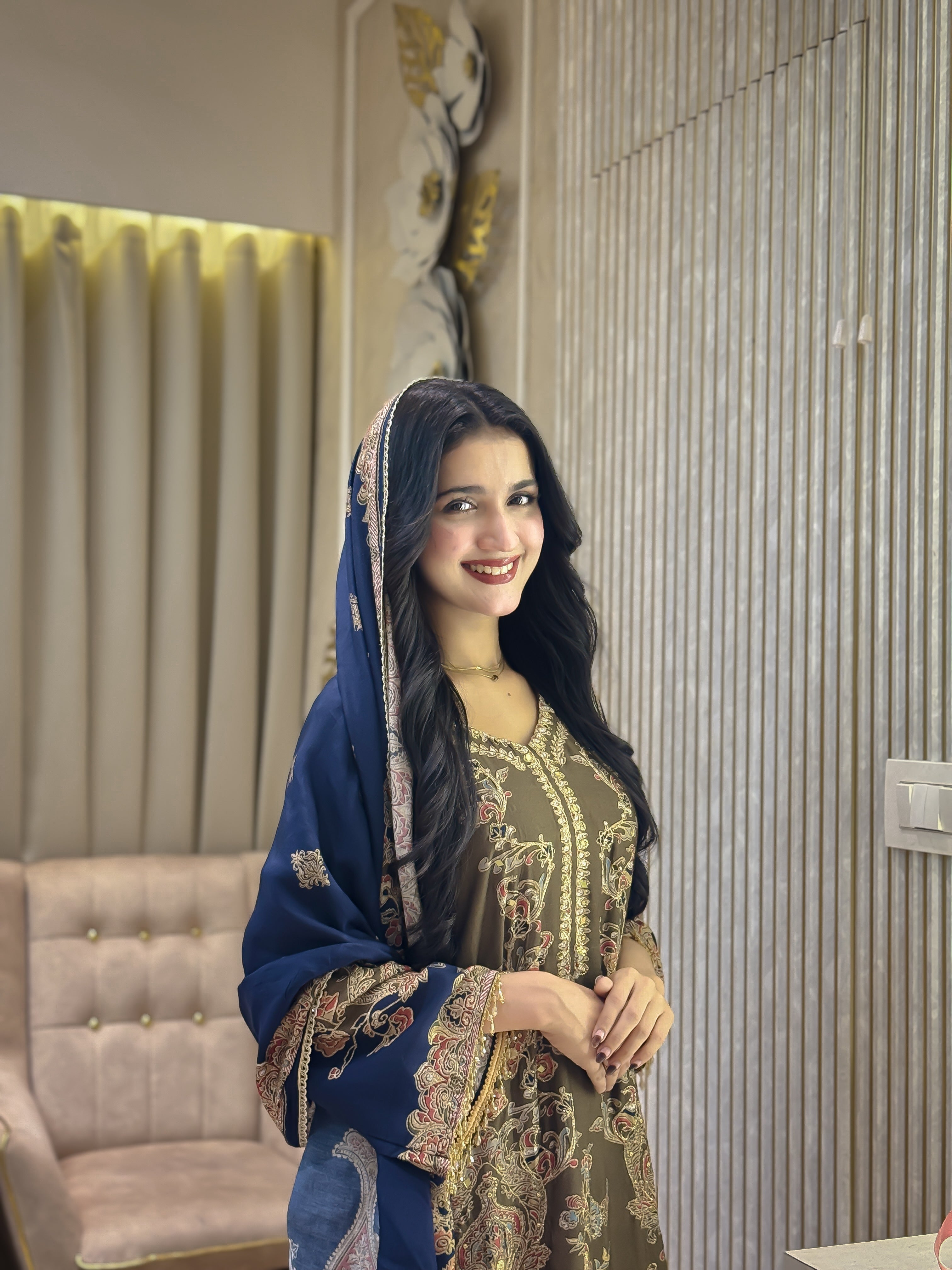 RAHI MUSLIN READYMADE SUIT 6 R