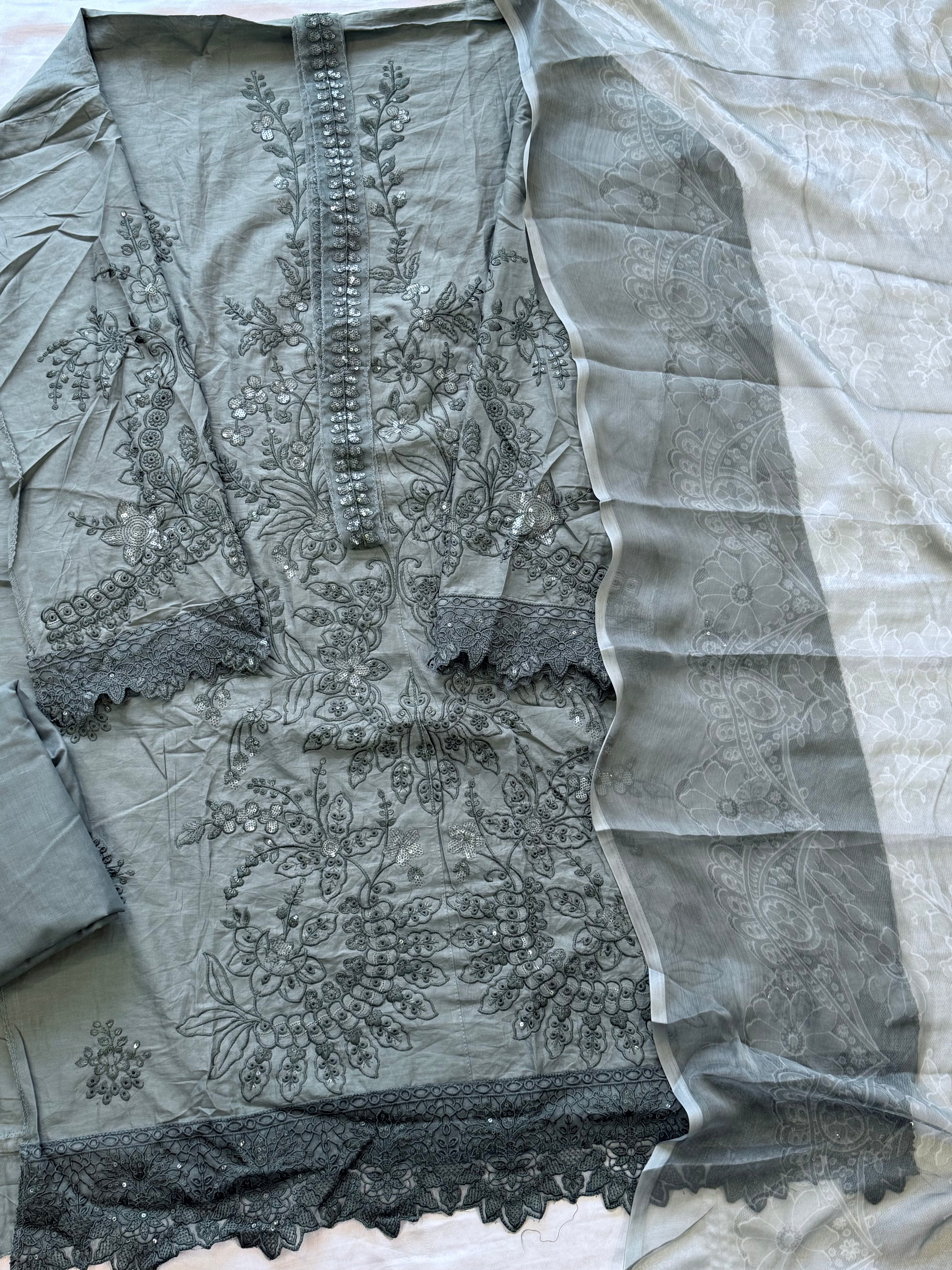 MARIA B COTTON EMBROIDERY SUIT 2 Q